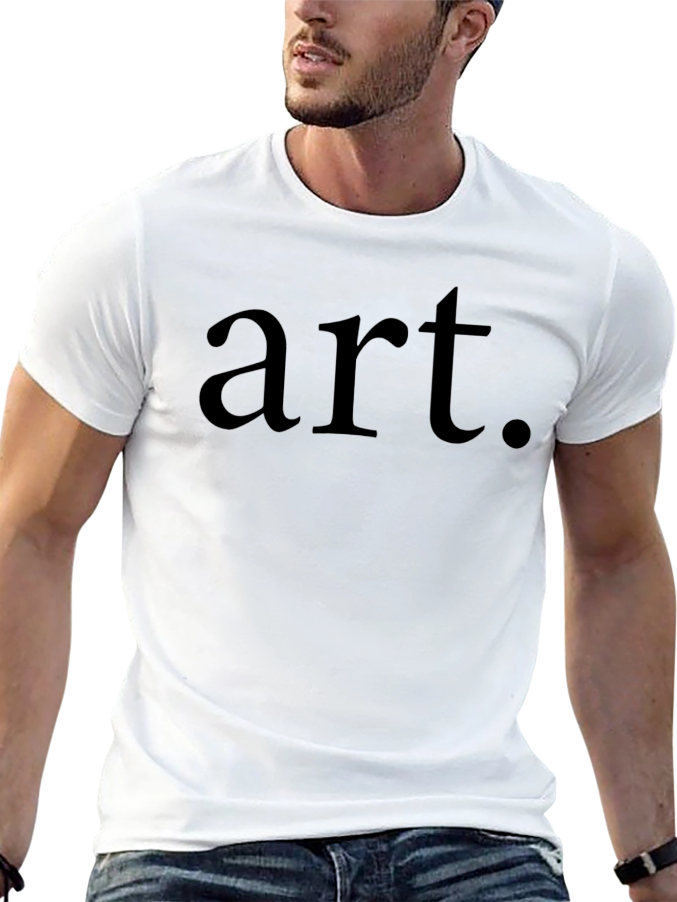 Minimalist Art. Black Graphic Tee