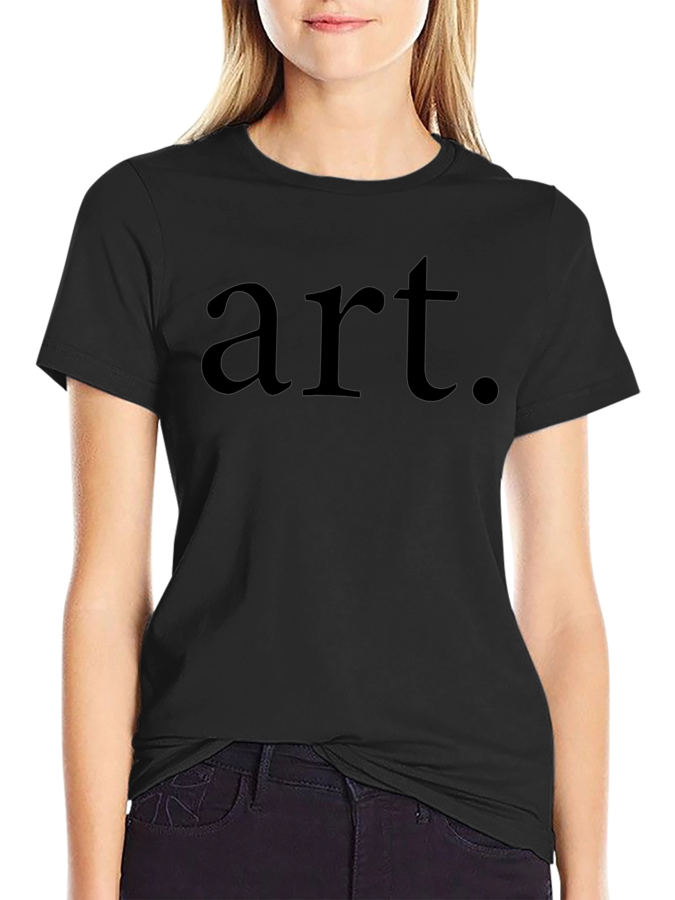 Minimalist Art. Black Graphic Tee