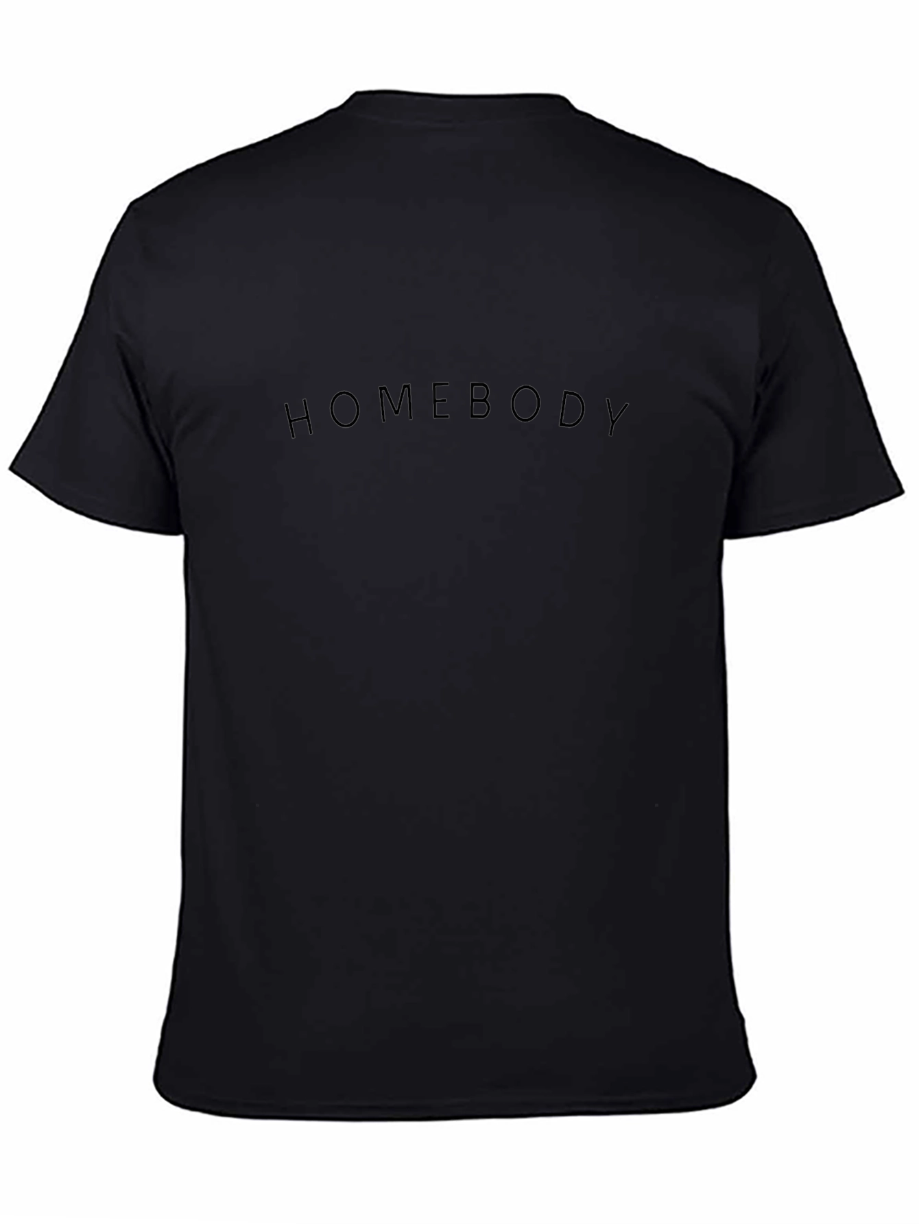 Homebody Black T-Shirt - Casual Comfort