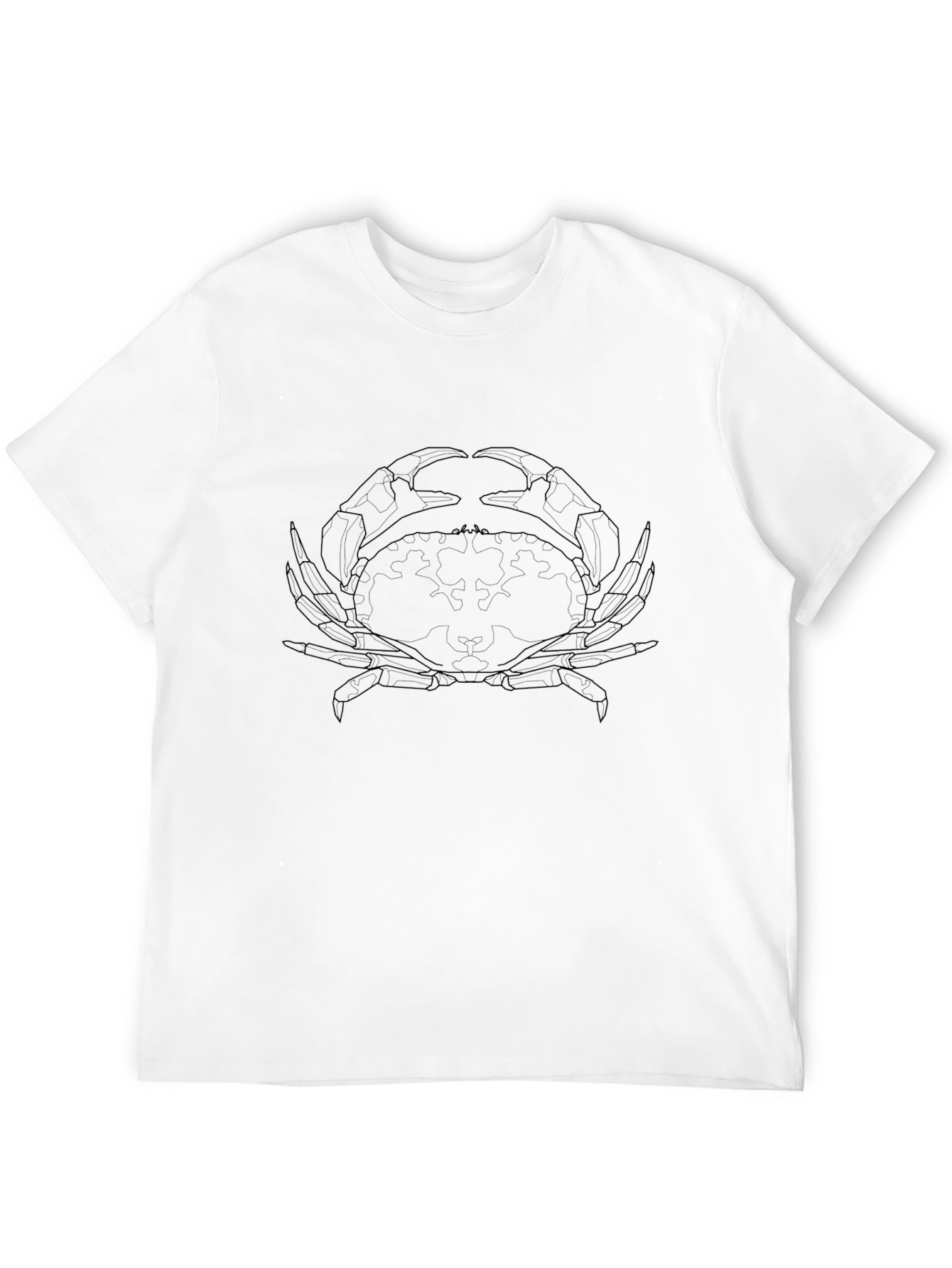 Black Crab Outline Graphic Tee