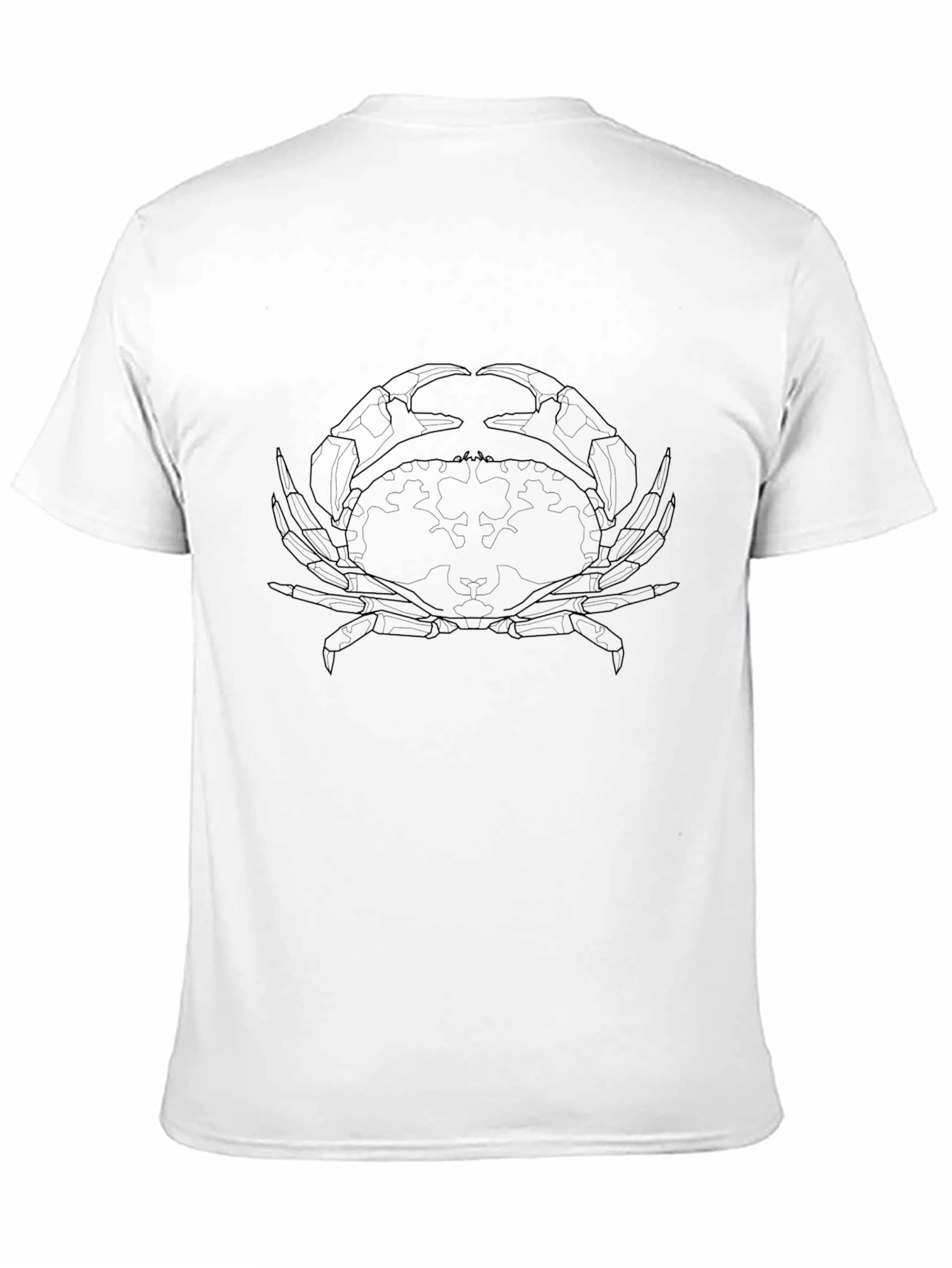 Black Crab Outline Graphic Tee