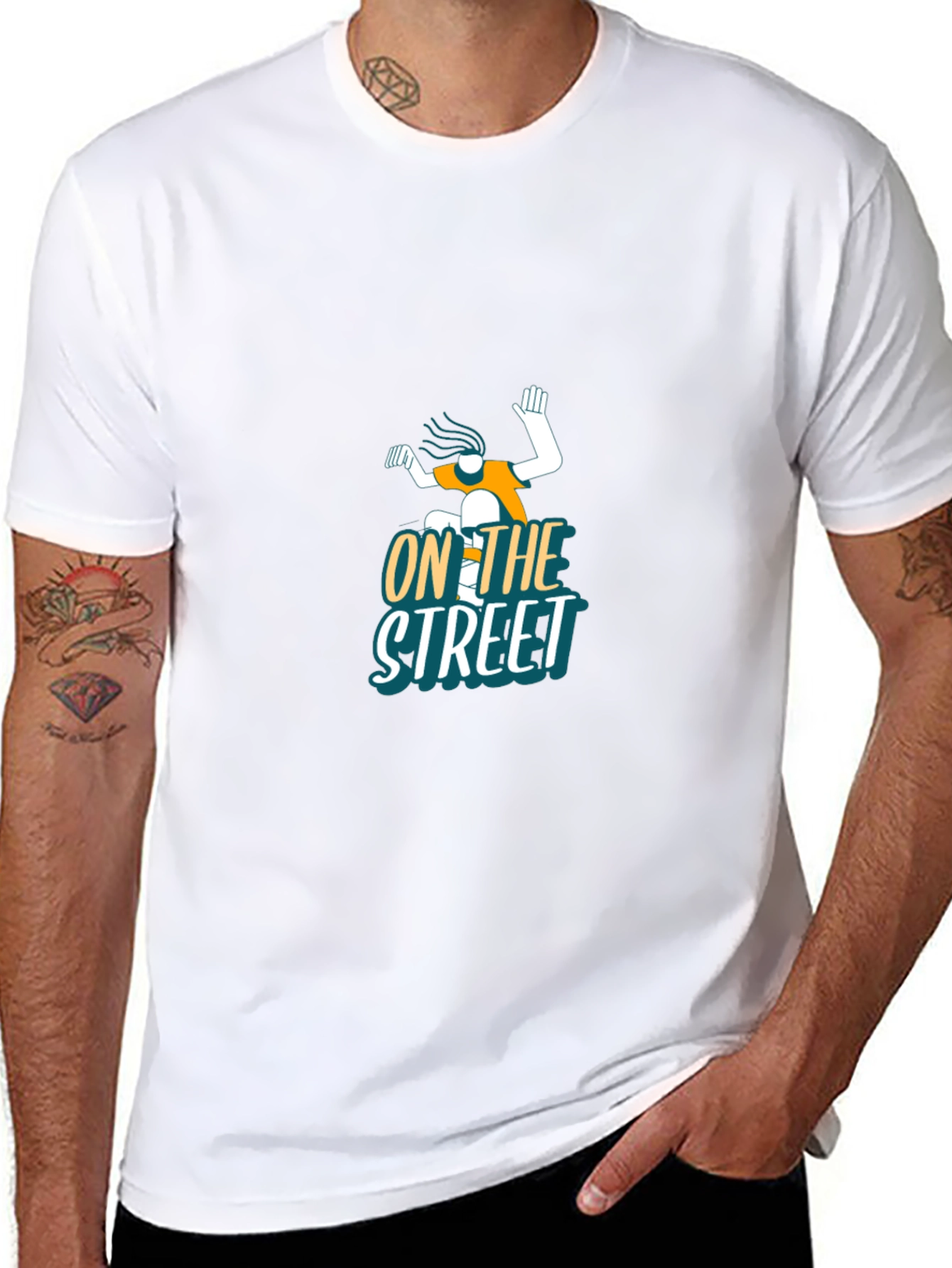 Cool On The Street Graphic Black T-Shirt