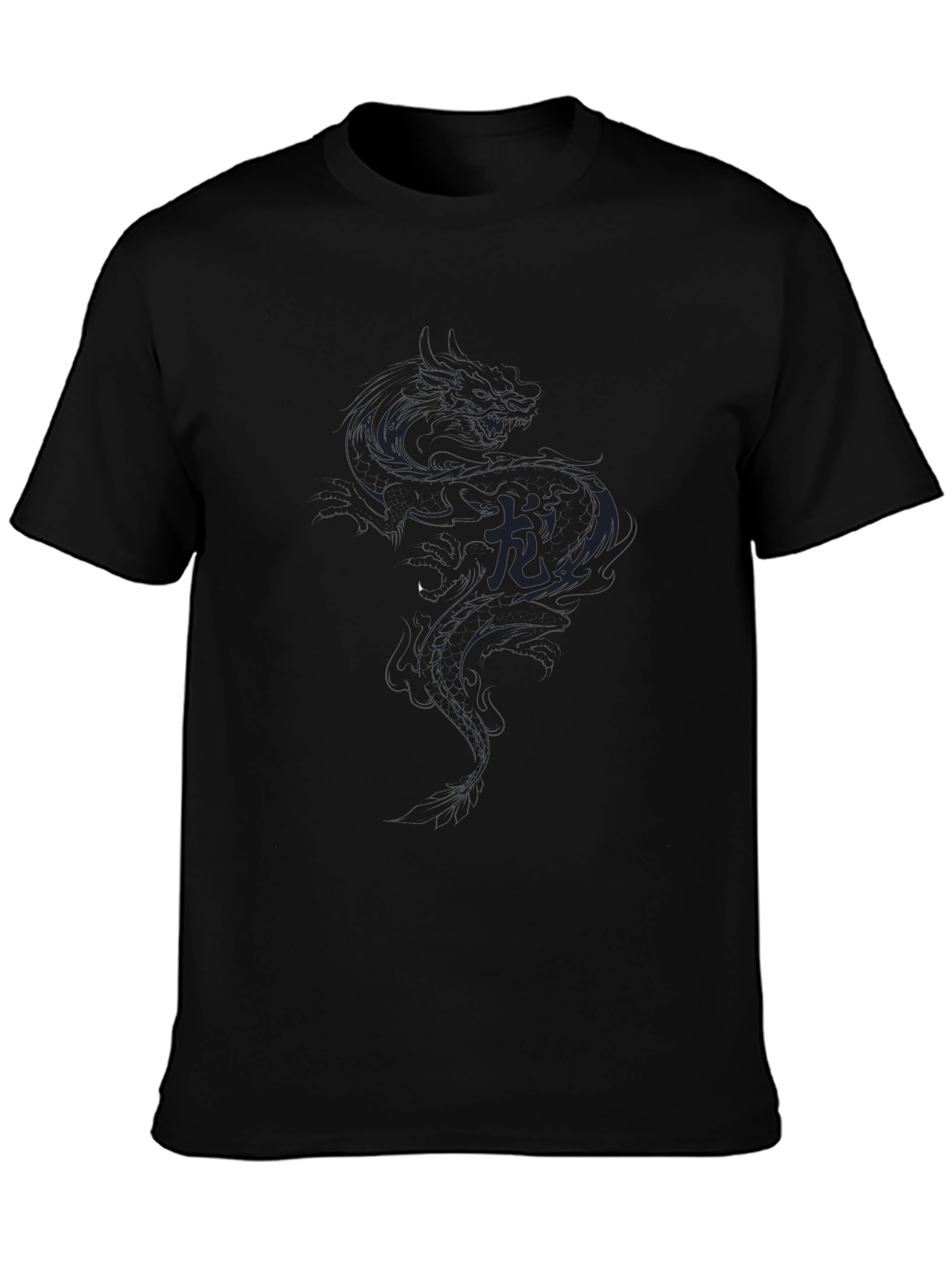 Dragon Graphic Black Tee - Stylish Casual Wear
