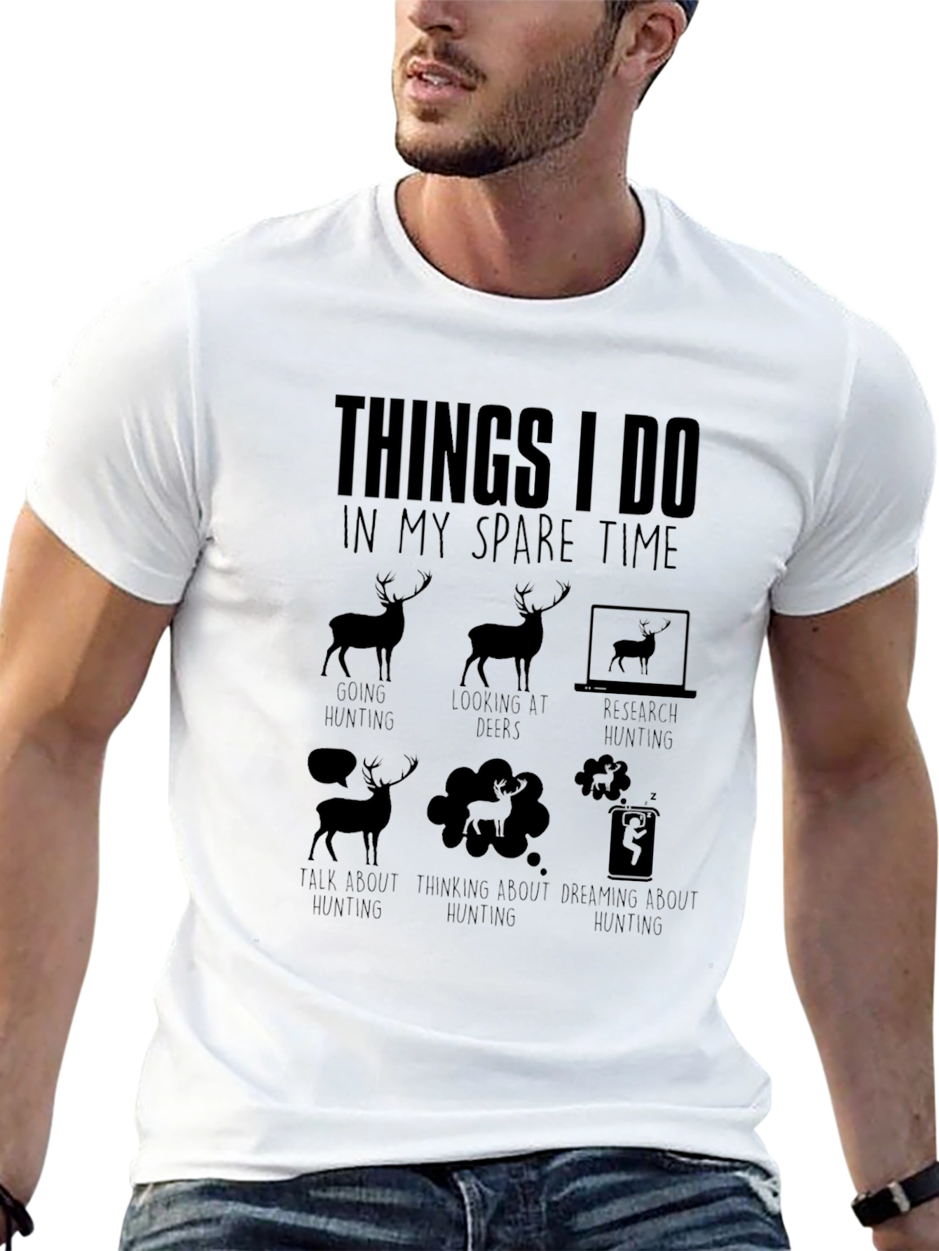 Hunters Spare Time Graphic Tee