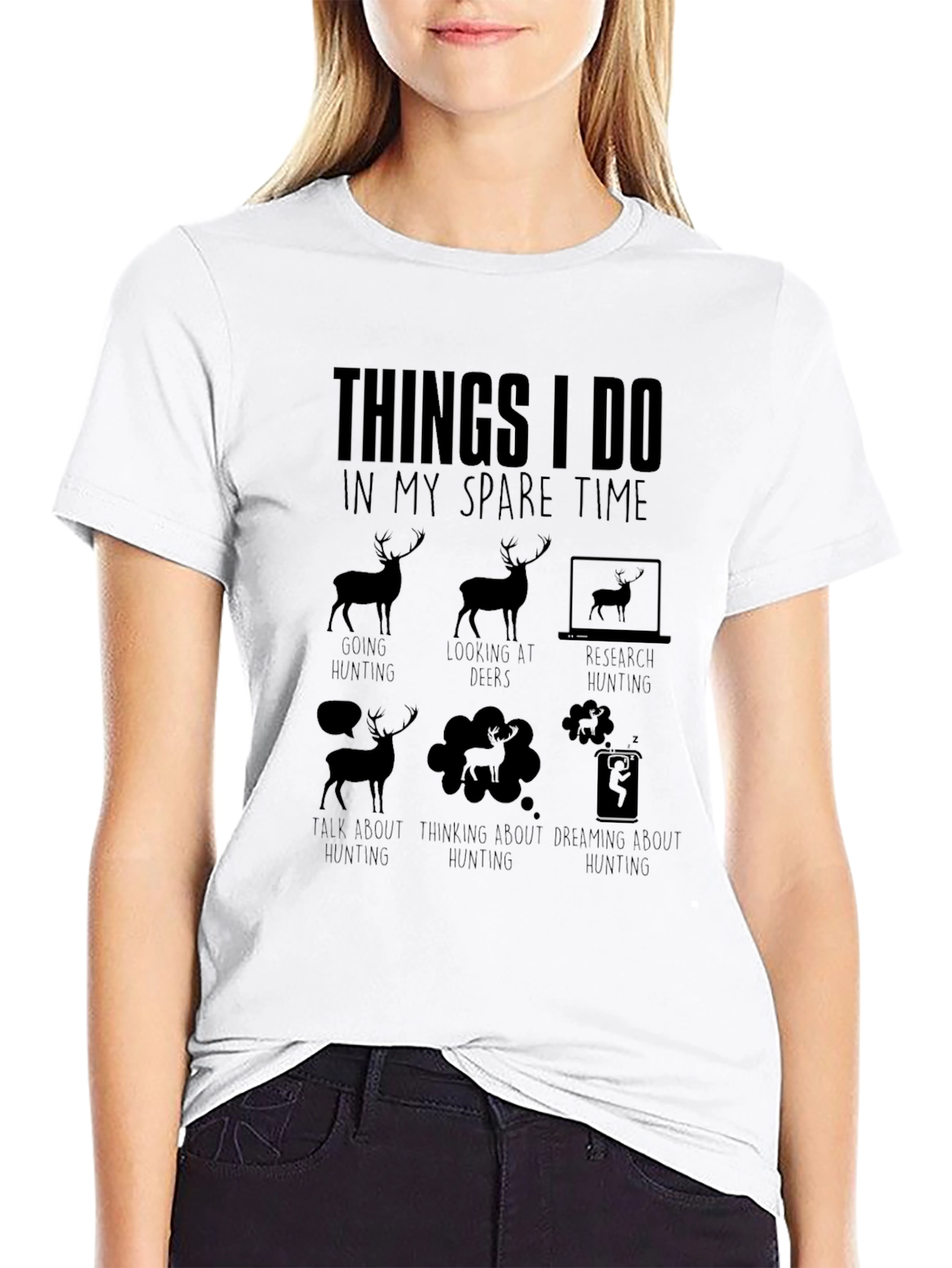 Hunters Spare Time Graphic Tee