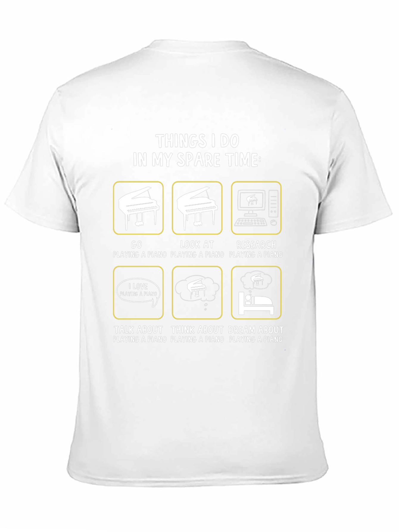 Piano Lover T-Shirt - Spare Time Activities