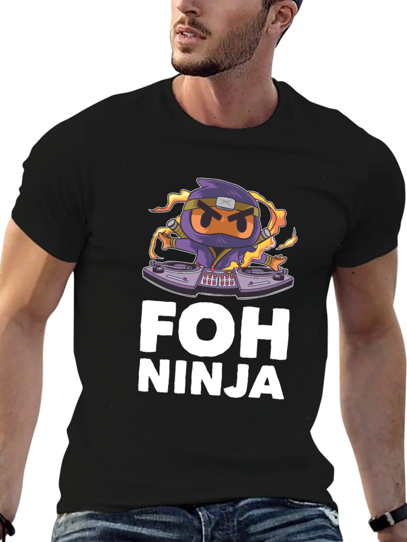 FOH Ninja Graphic T-Shirt - Unique Design