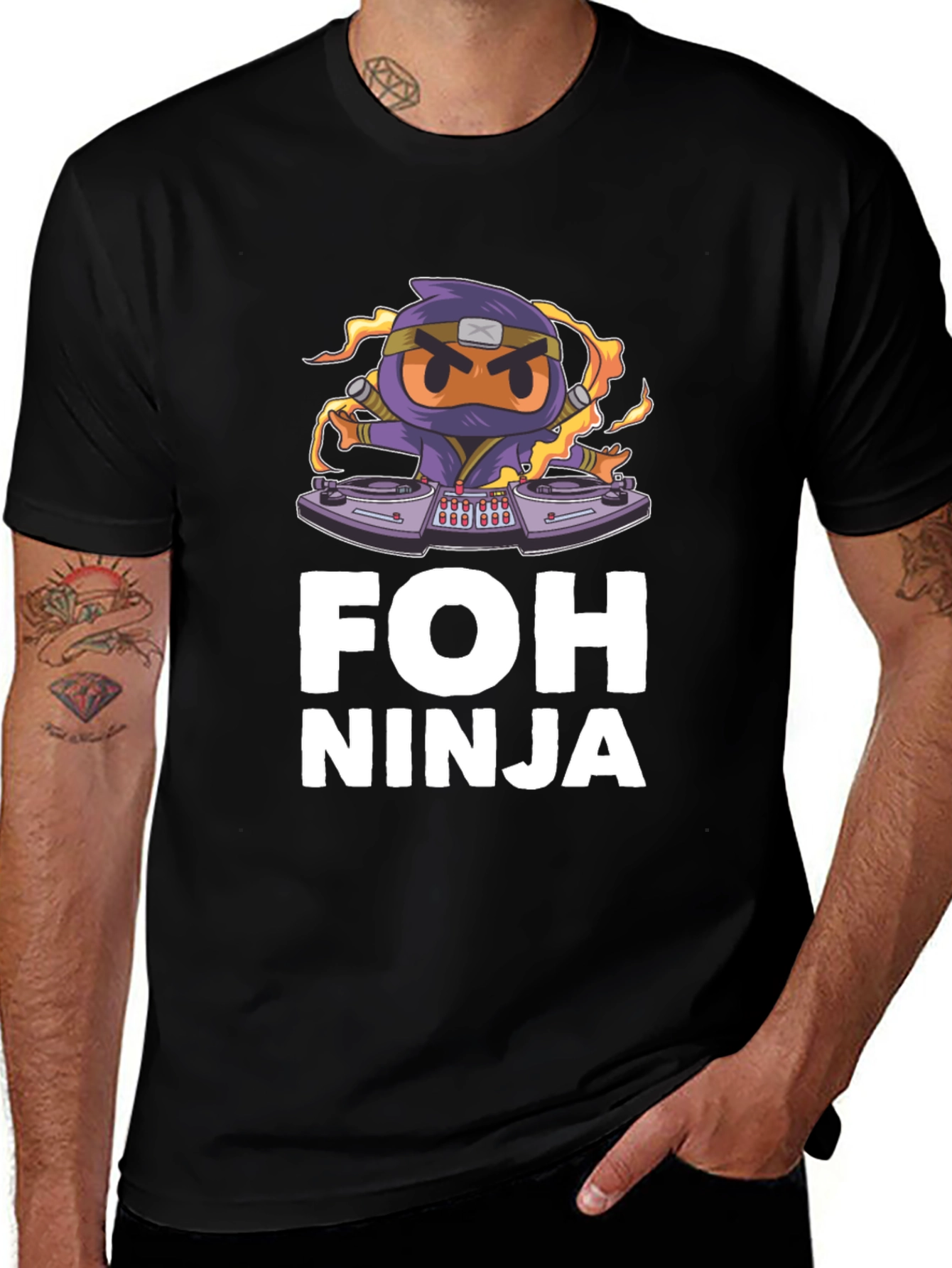 FOH Ninja Graphic T-Shirt - Unique Design