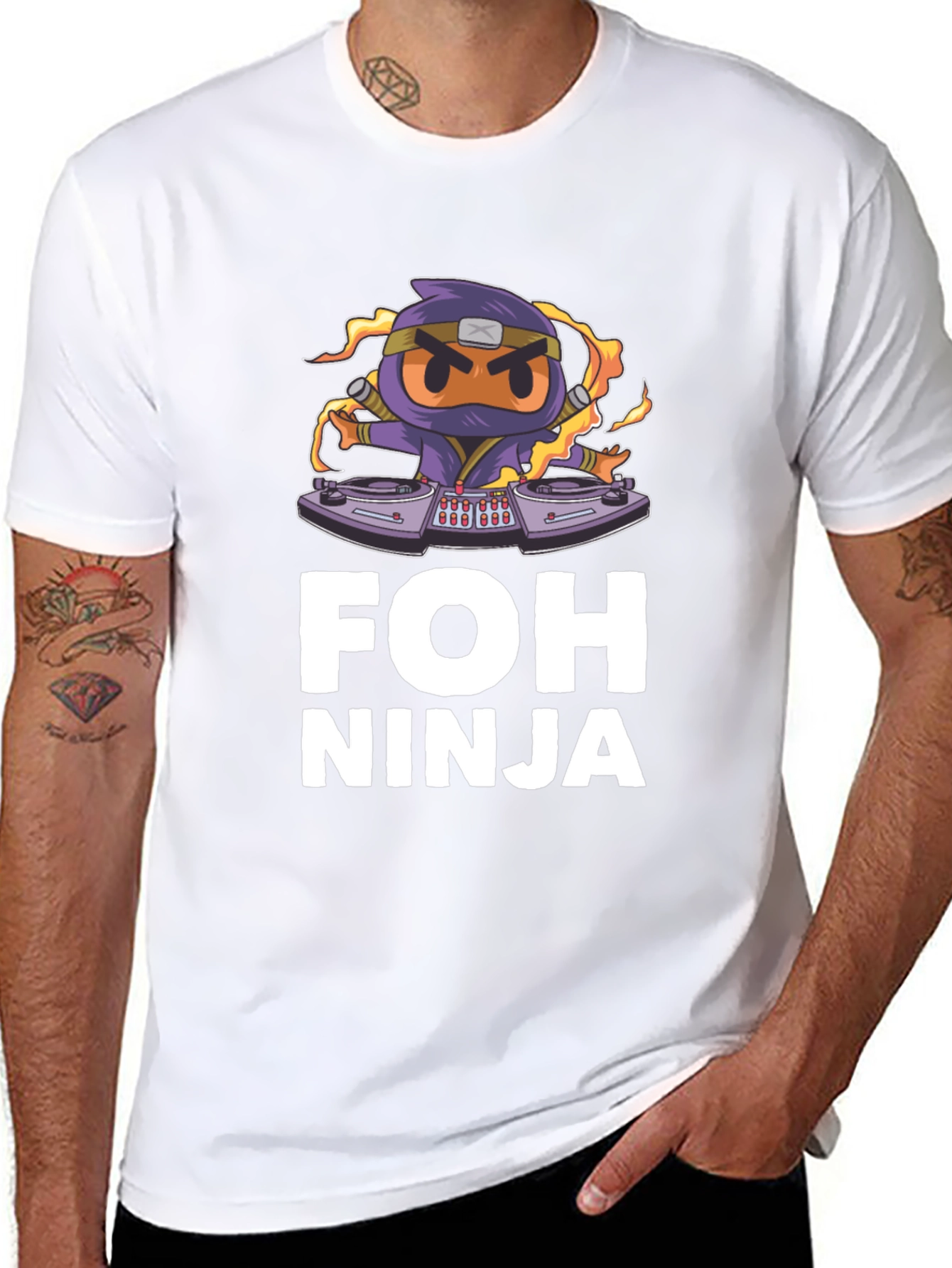 FOH Ninja Graphic T-Shirt - Unique Design