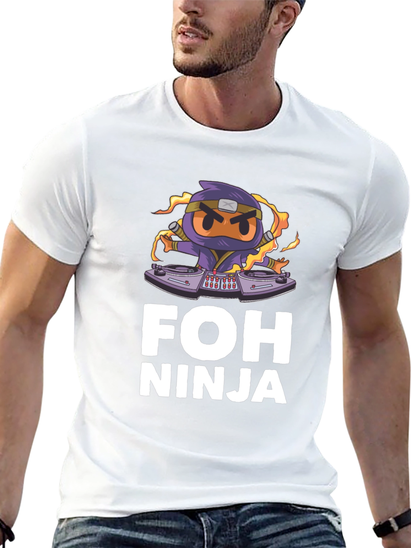 FOH Ninja Graphic T-Shirt - Unique Design