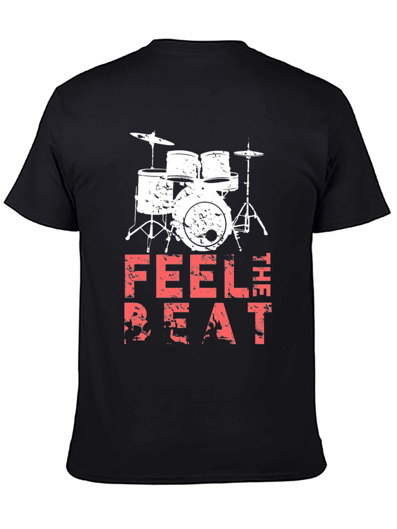 Feel the Beat Drum Kit Black T-Shirt