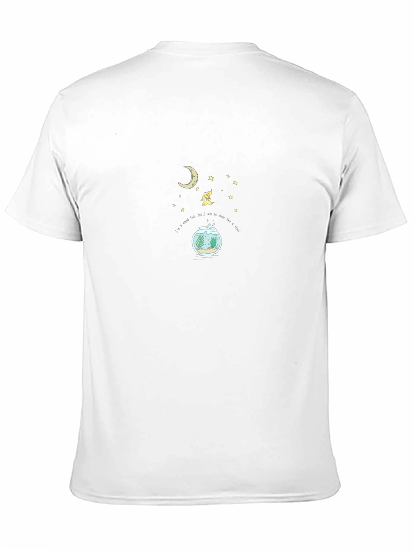 Dreamy Goldfish T-Shirt - Moon & Stars Design