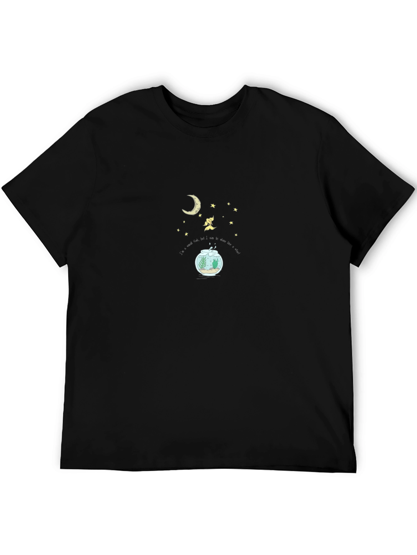 Dreamy Goldfish T-Shirt - Moon & Stars Design