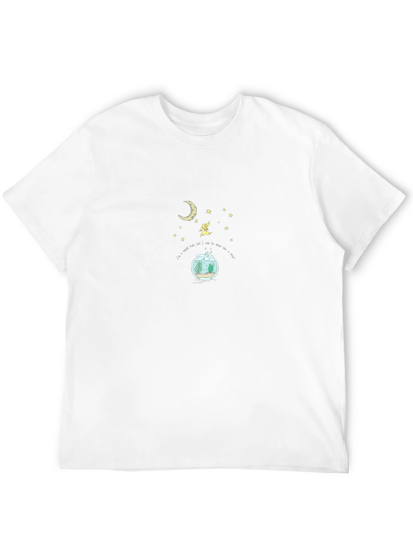 Dreamy Goldfish T-Shirt - Moon & Stars Design