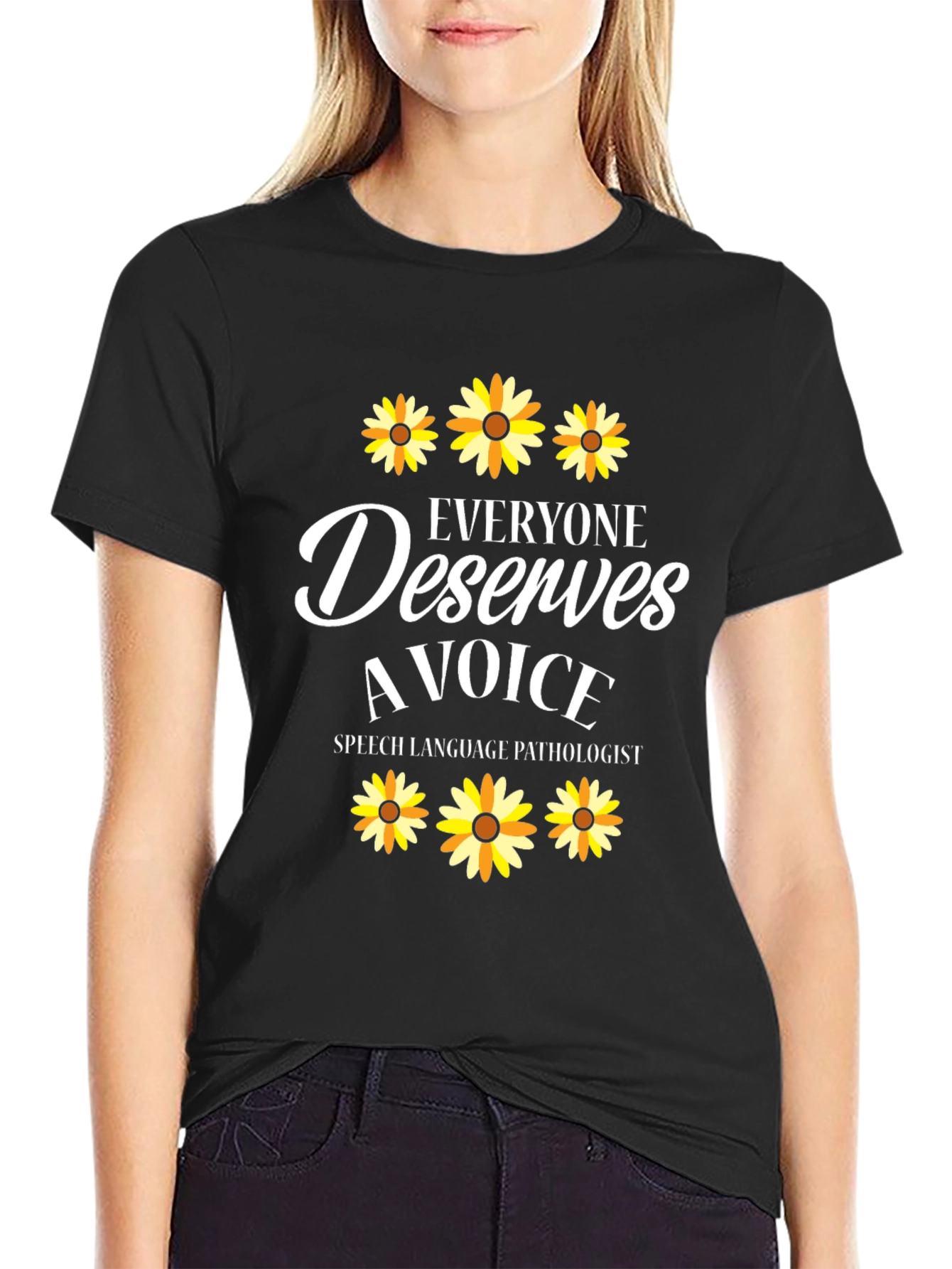 Everyone Deserves a Voice T-Shirt Speech Language Pathologist Tee