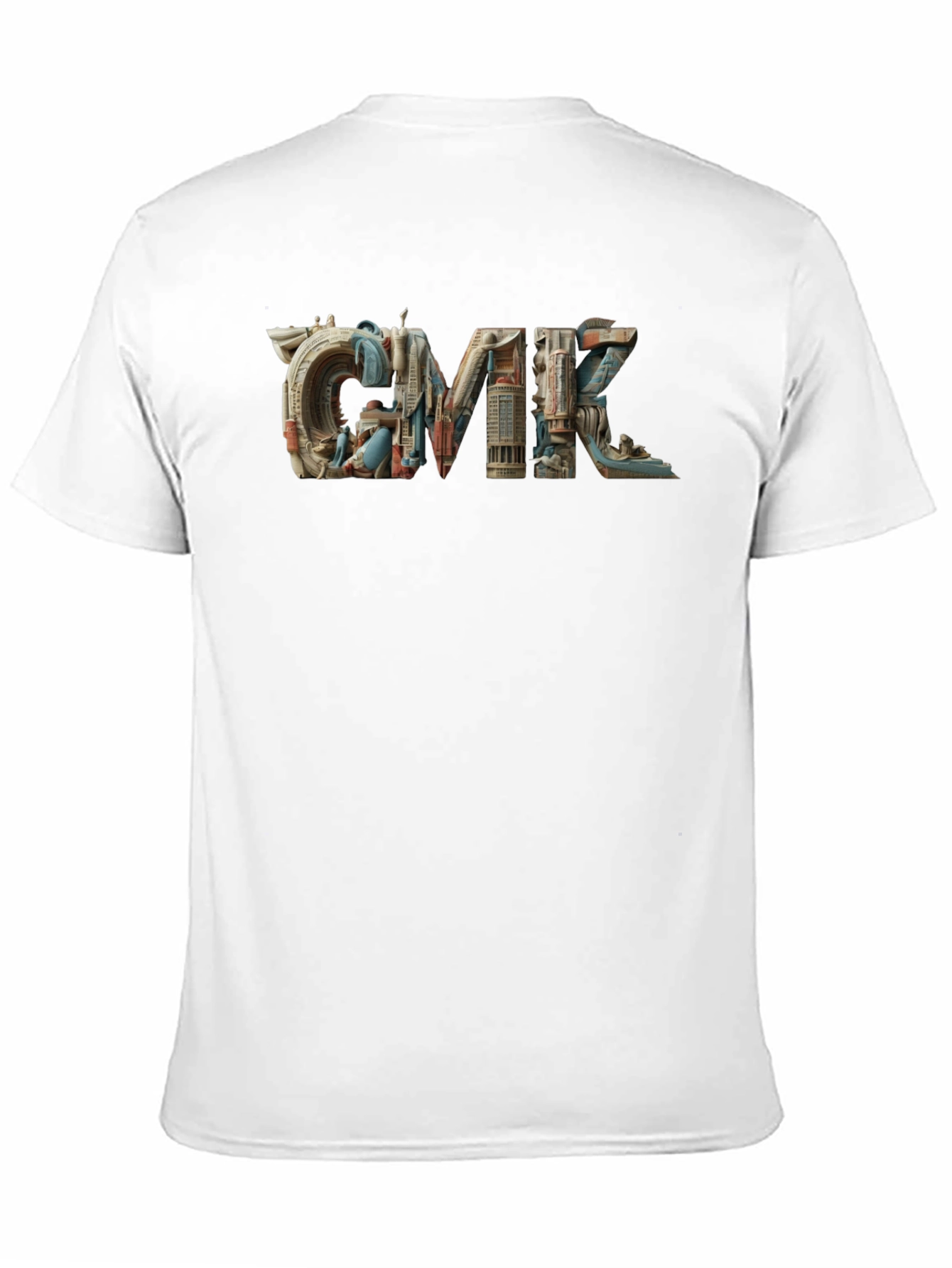 Architectural CMK Graphic T-Shirt - Black Cotton Blend