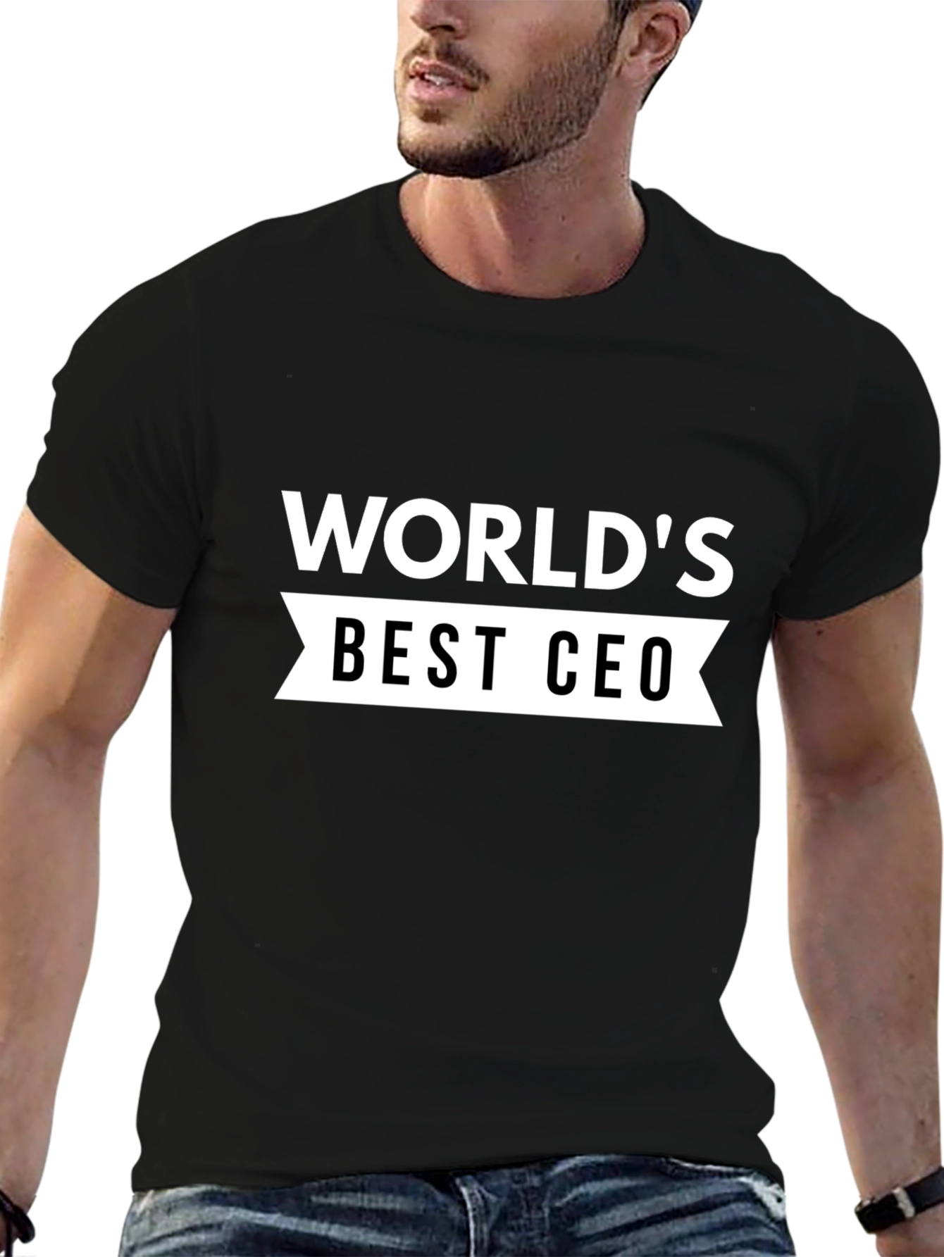 Worlds Best CEO Black T-Shirt