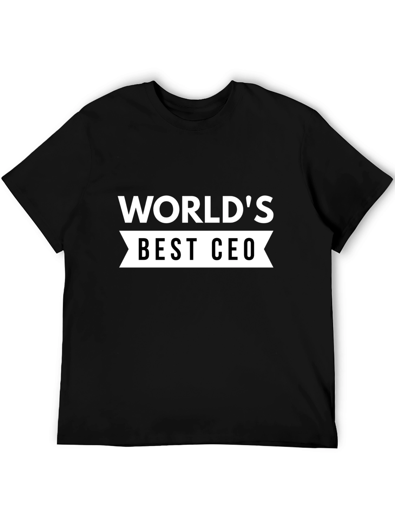 Worlds Best CEO Black T-Shirt