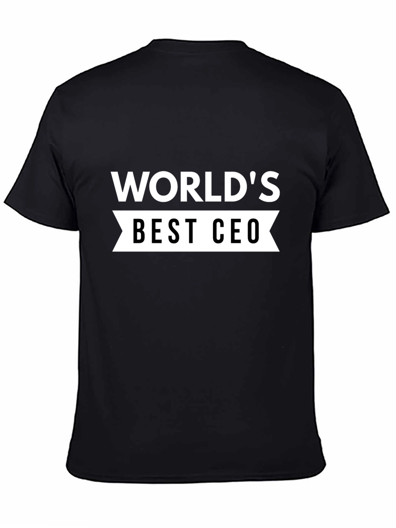 Worlds Best CEO Black T-Shirt