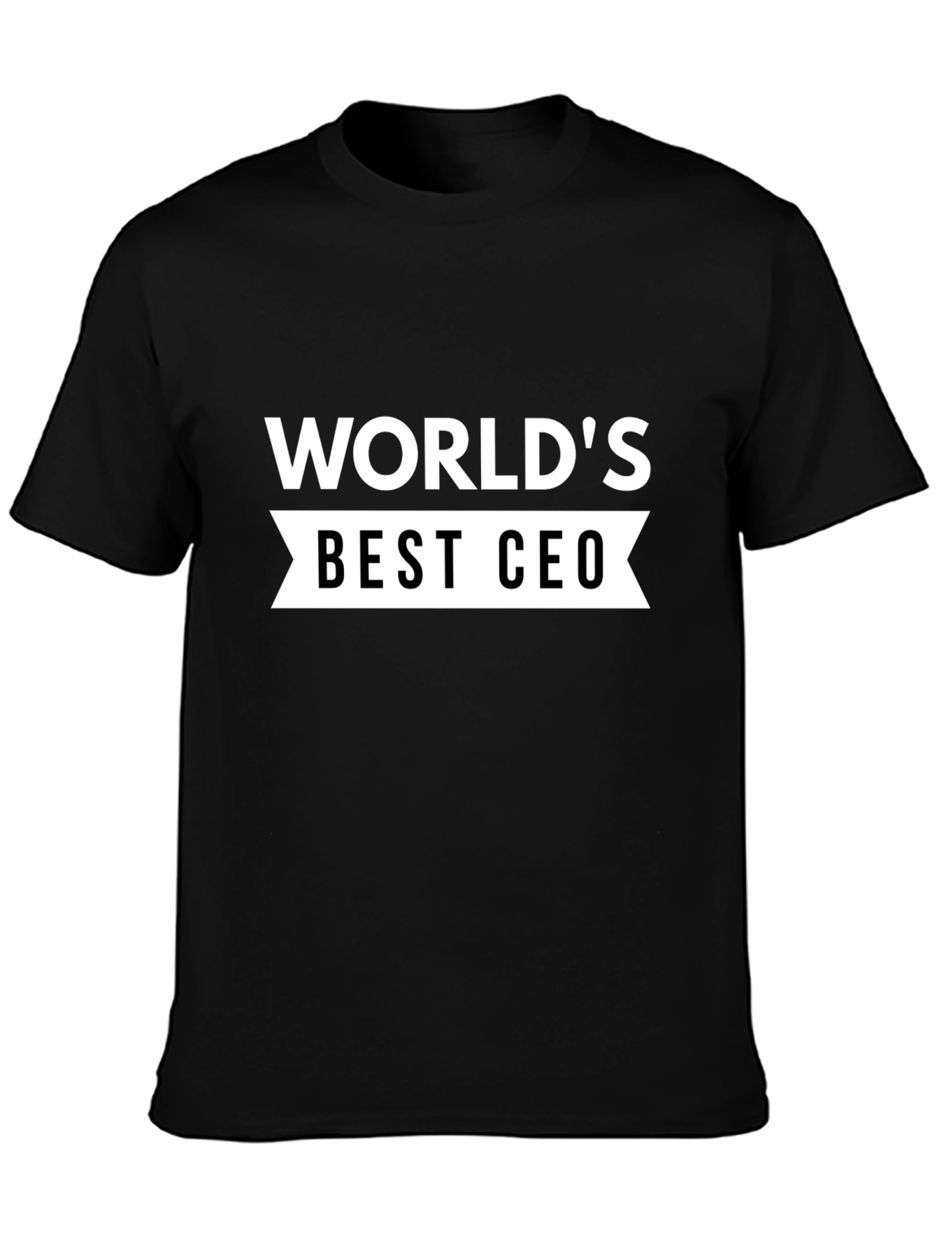 Worlds Best CEO Black T-Shirt