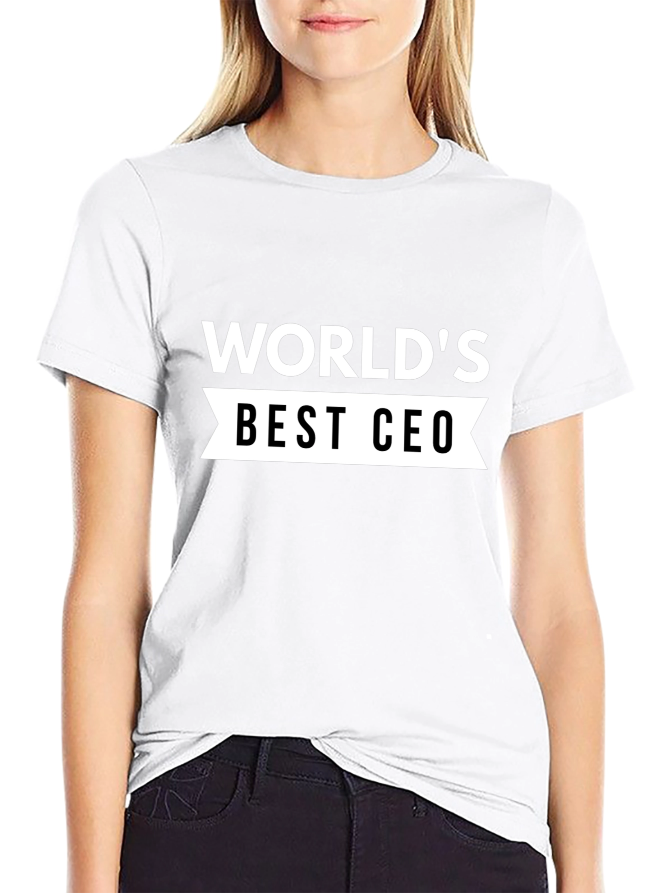 Worlds Best CEO Black T-Shirt