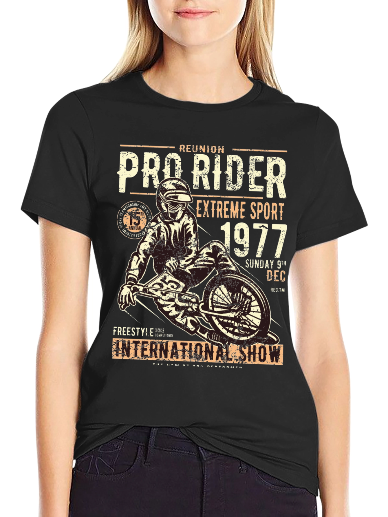Pro Rider Extreme Sport 1977 Graphic T-Shirt