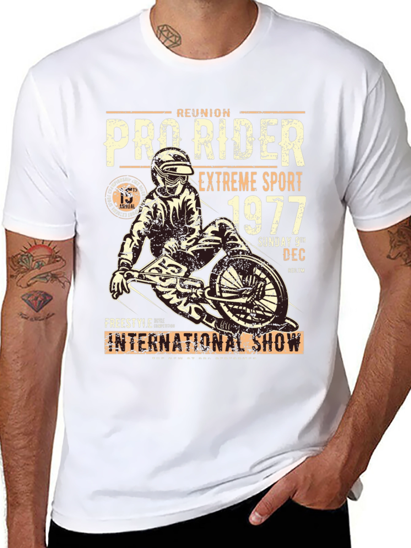 Pro Rider Extreme Sport 1977 Graphic T-Shirt