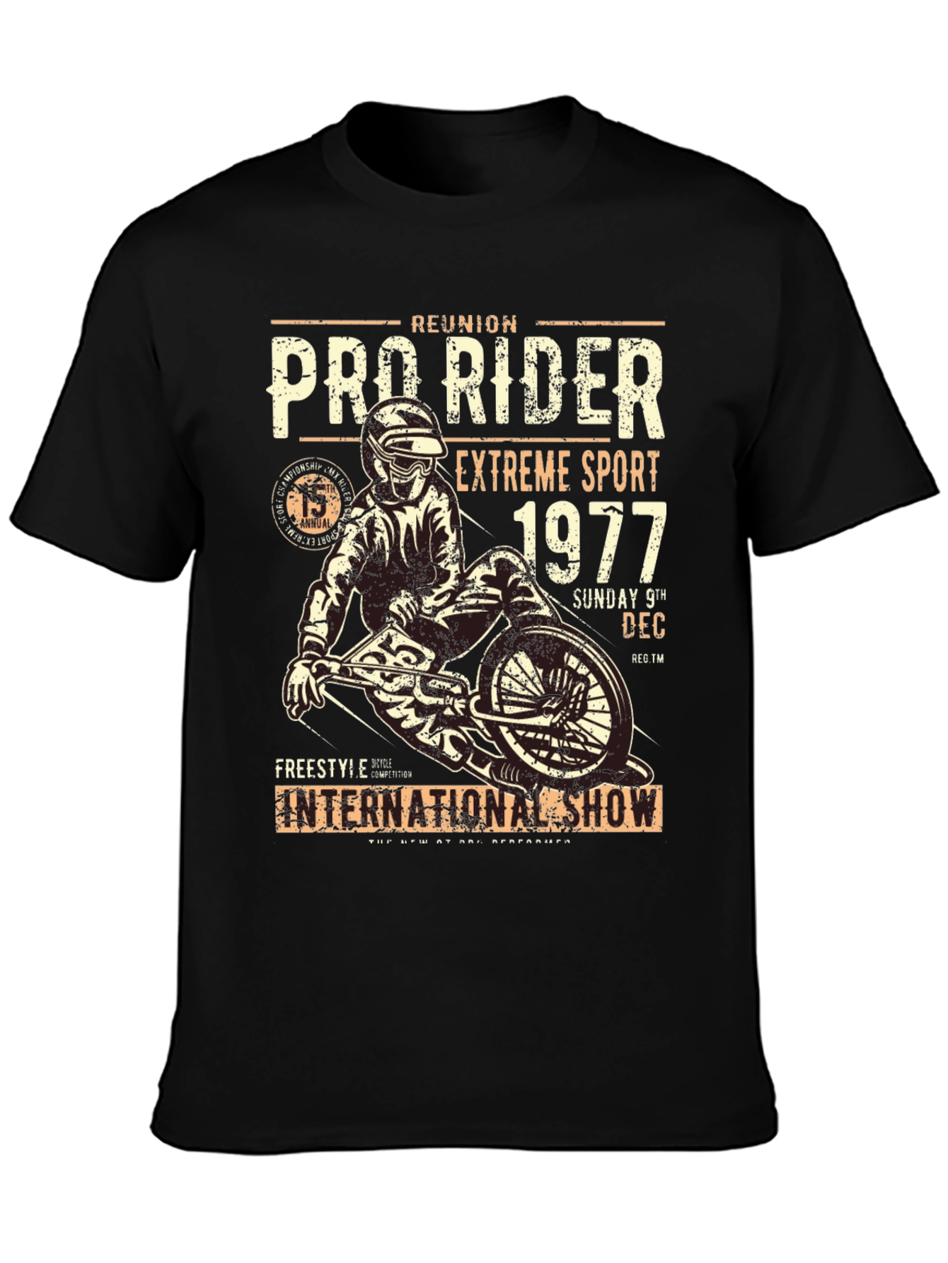 Pro Rider Extreme Sport 1977 Graphic T-Shirt