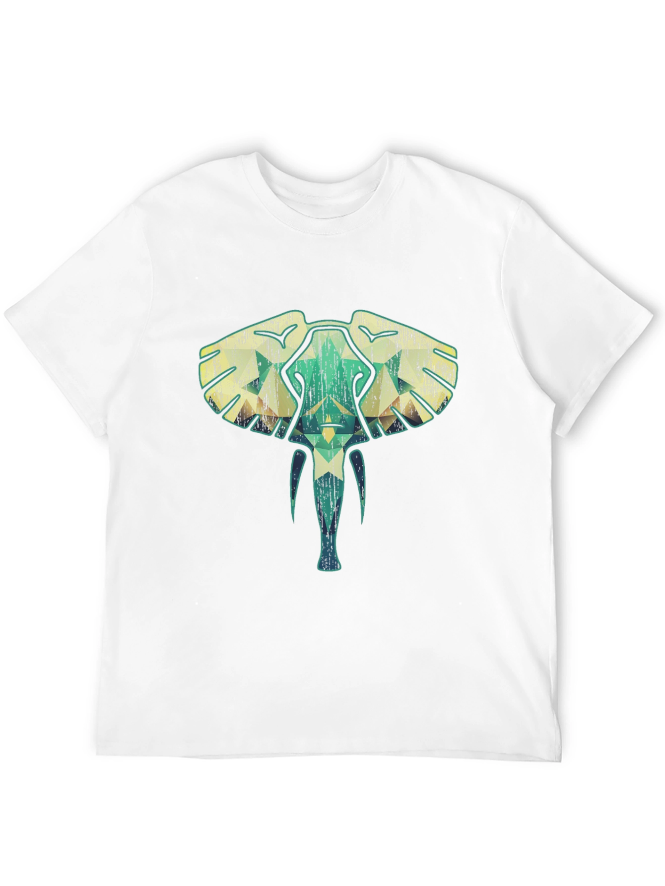 Geometric Elephant Graphic Tee - Unique Style