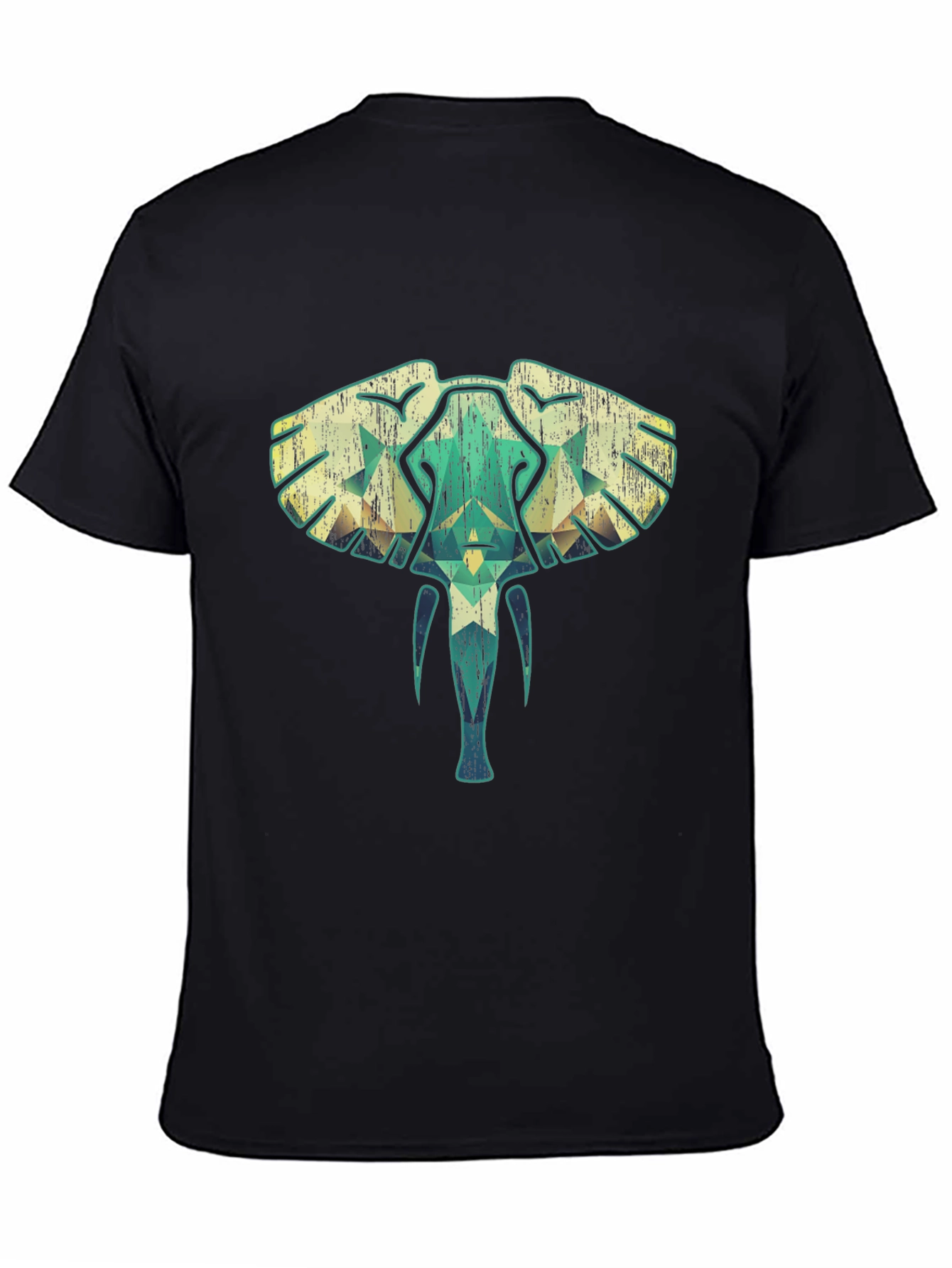 Geometric Elephant Graphic Tee - Unique Style
