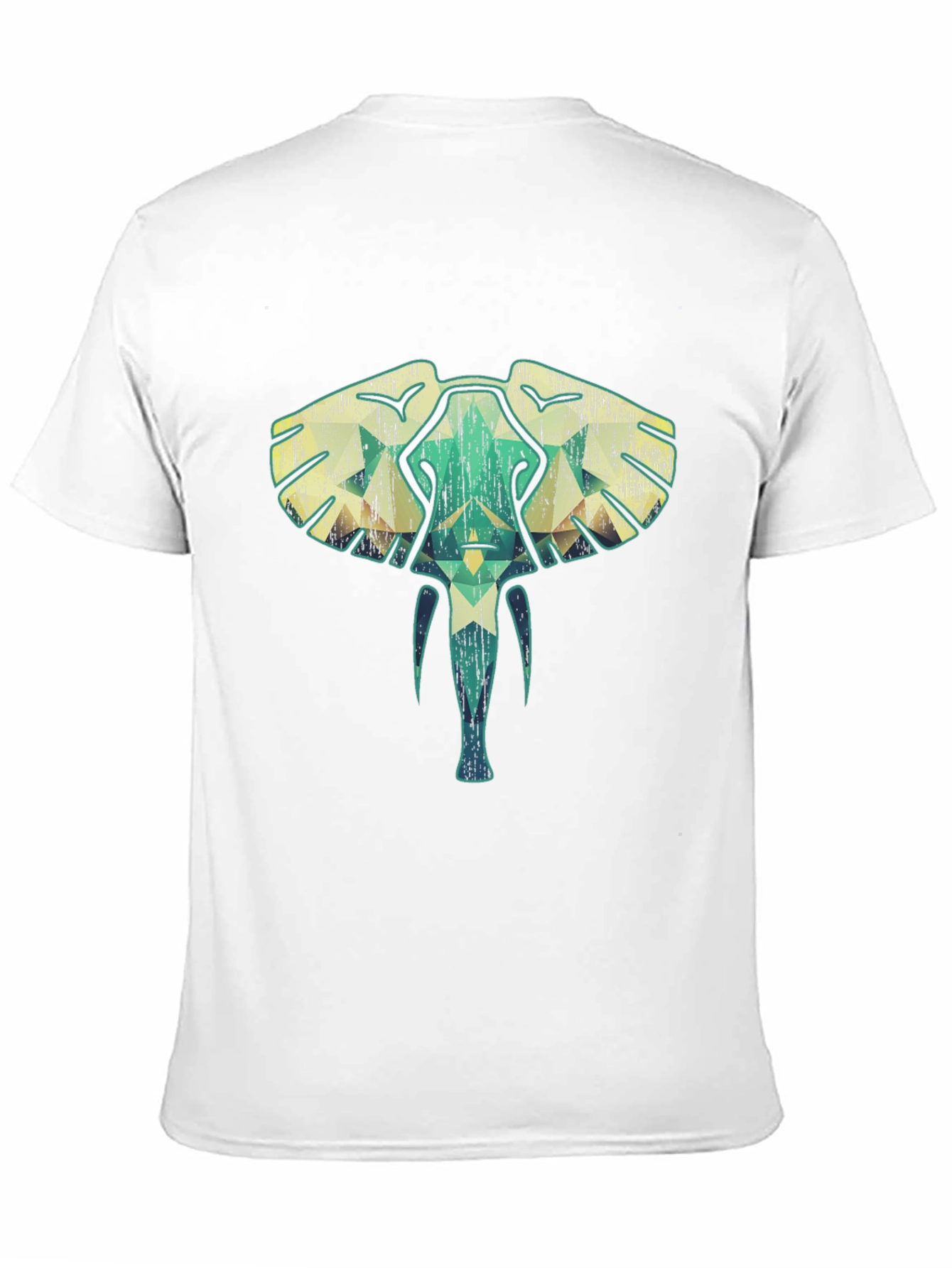 Geometric Elephant Graphic Tee - Unique Style