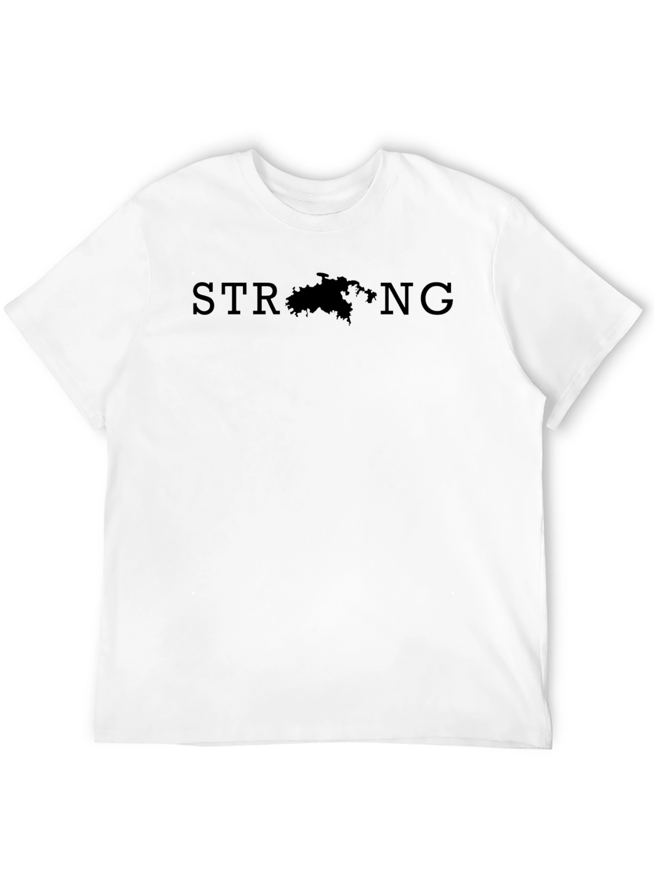 Strong Graphic Tee - Island Silhouette Design