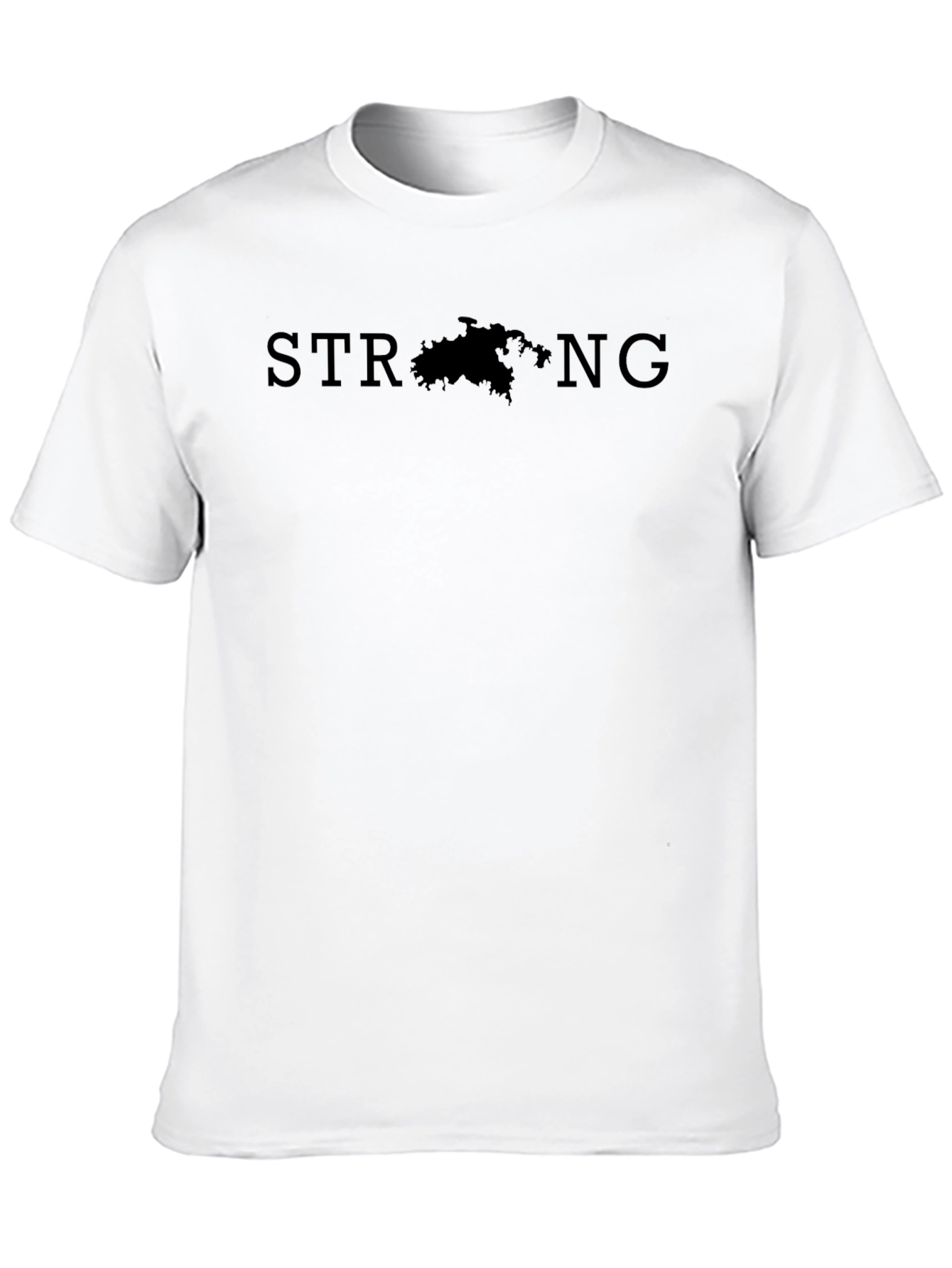 Strong Graphic Tee - Island Silhouette Design