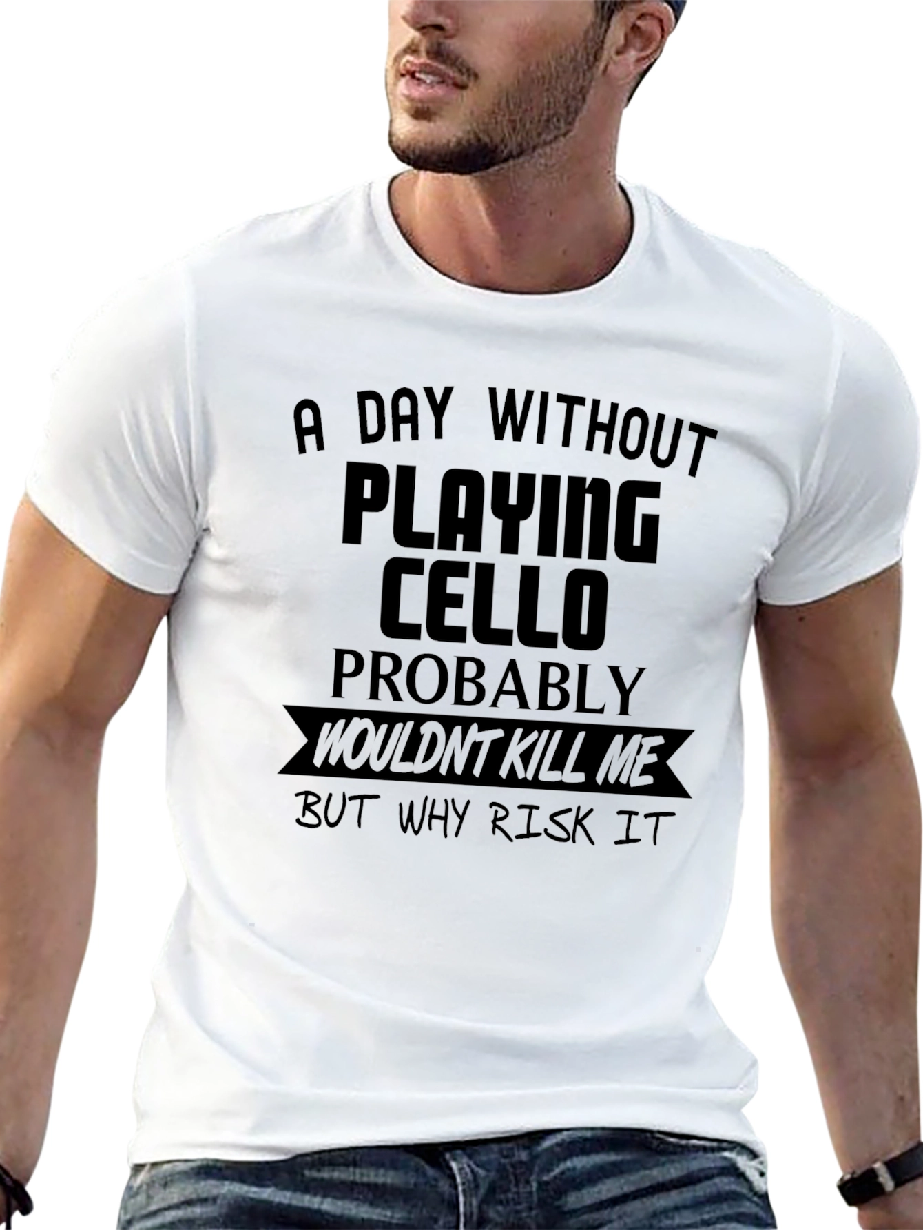 Cello Player T-Shirt: Risk it!