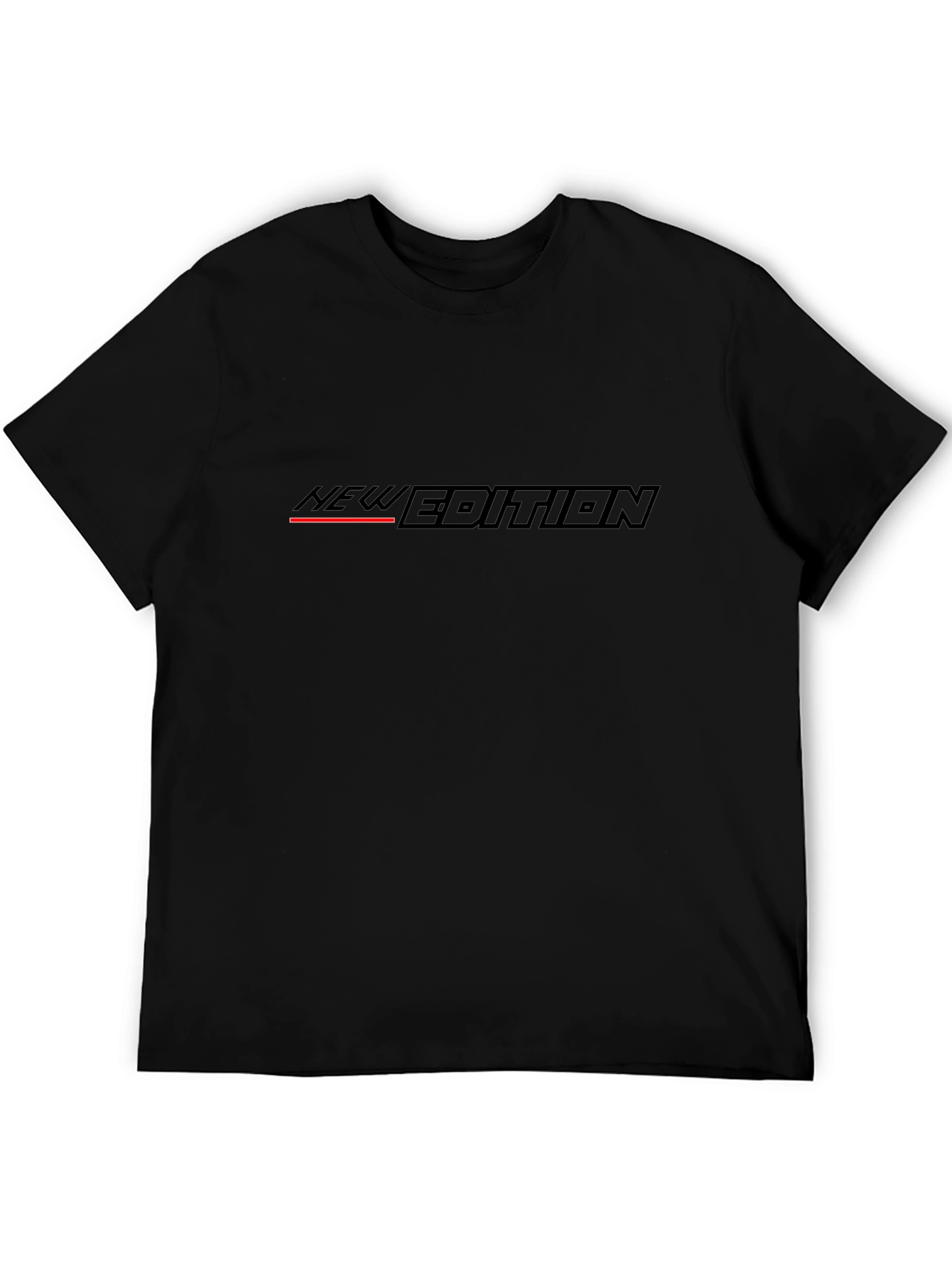 New Edition Graphic Print Black T-Shirt