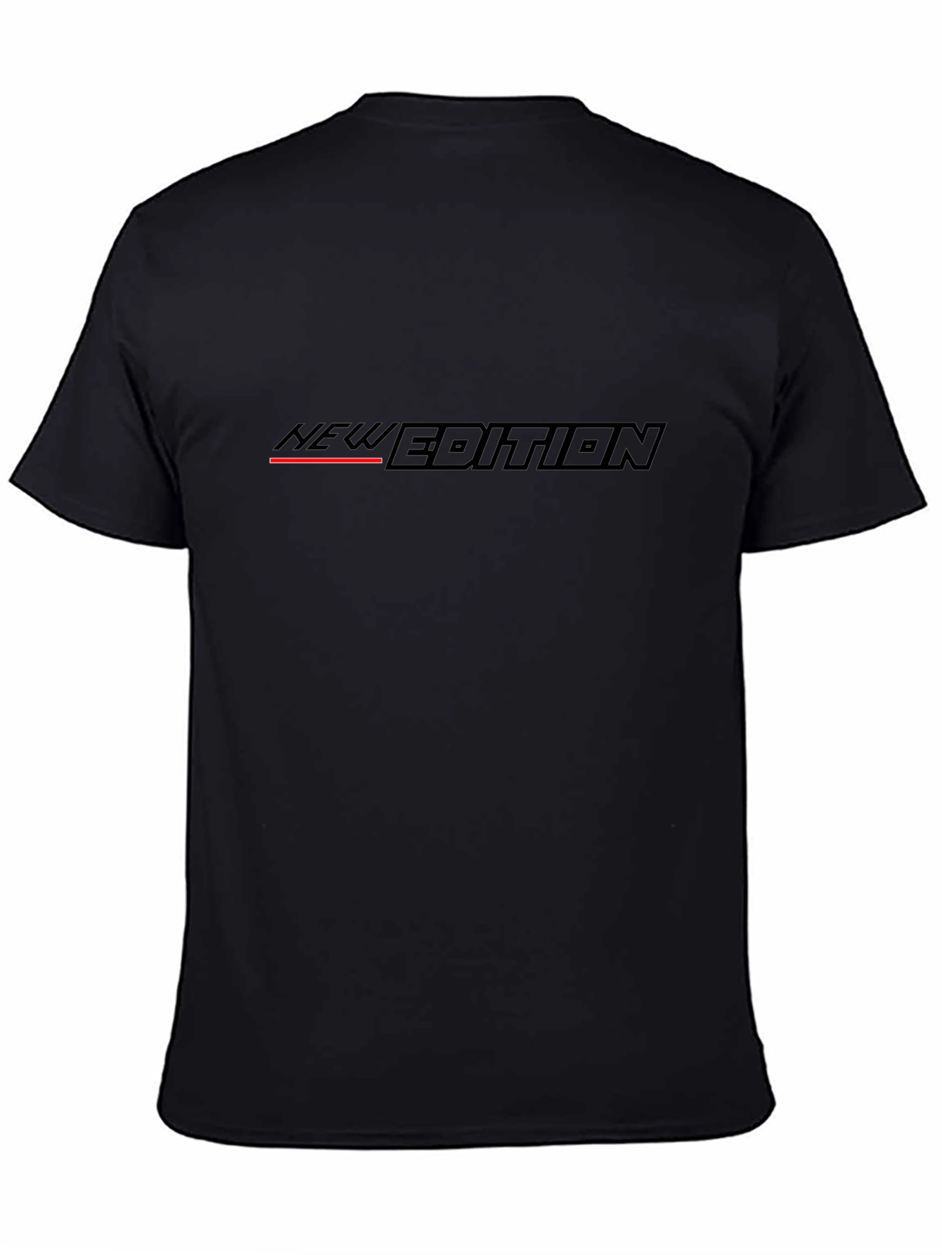 New Edition Graphic Print Black T-Shirt