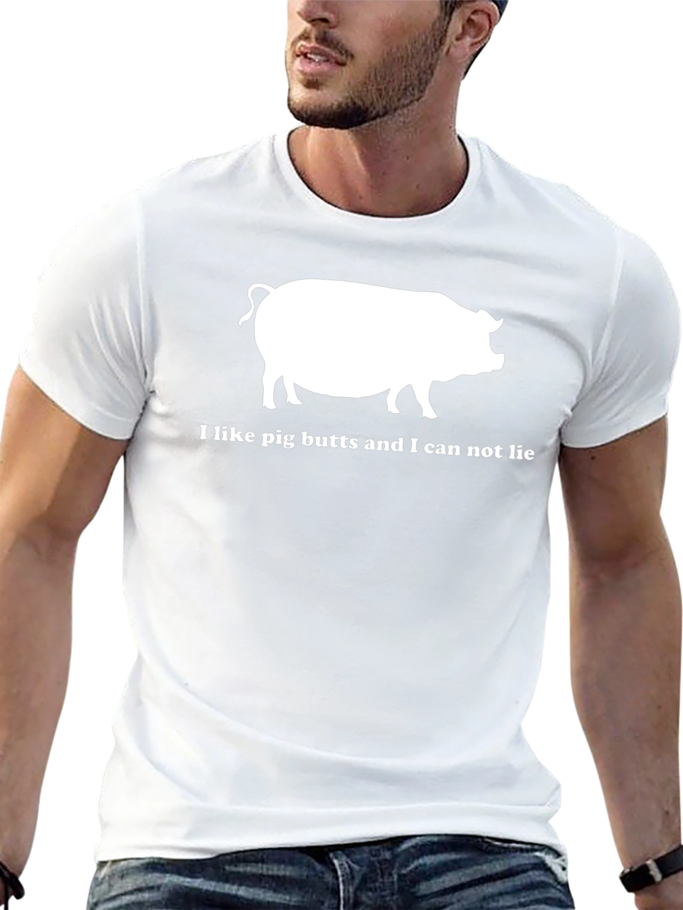 I Like Pig Butts Mens Graphic T-Shirt