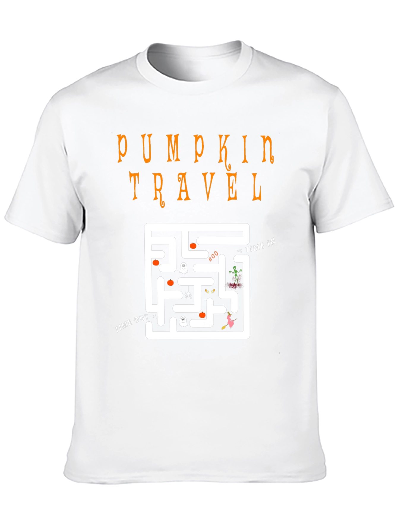 Pumpkin Travel Maze Halloween T-Shirt