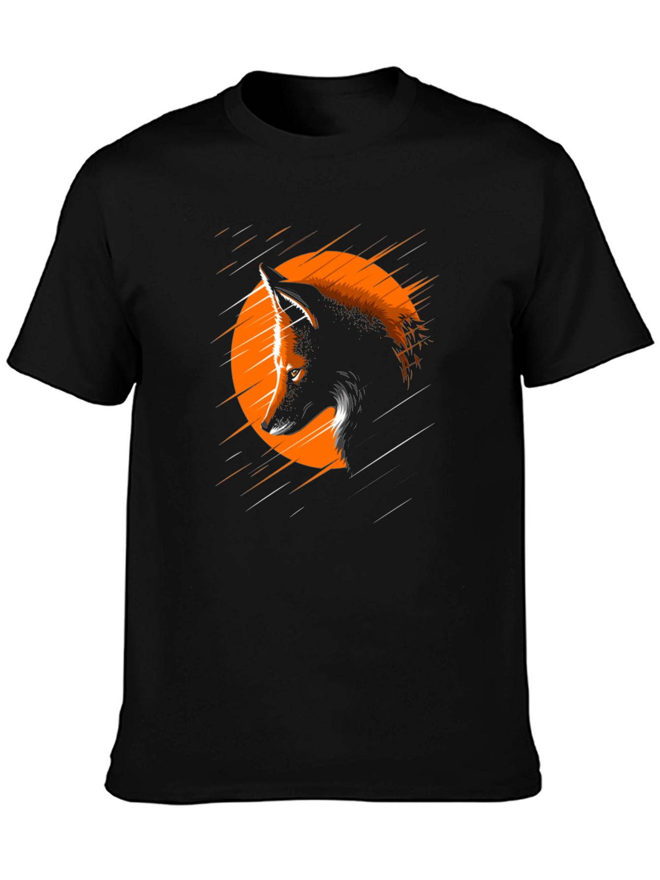 Wolf Graphic Tee - Black Short Sleeve T-Shirt