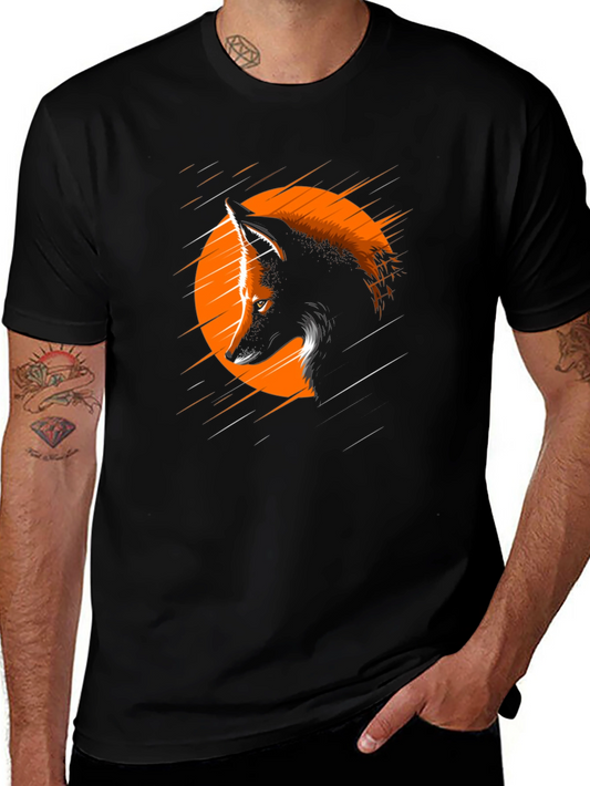 Wolf Graphic Tee - Black Short Sleeve T-Shirt