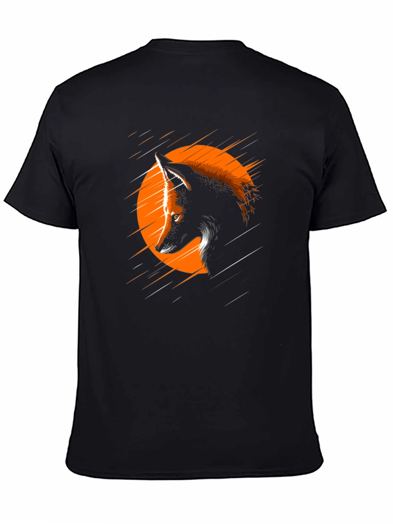 Wolf Graphic Tee - Black Short Sleeve T-Shirt