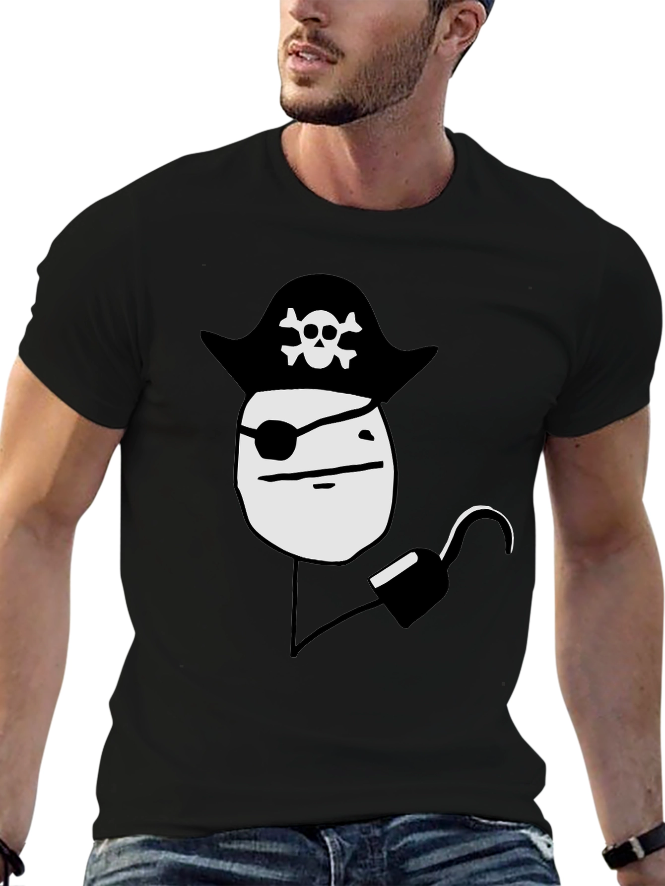 Pirate Meme Black T-Shirt