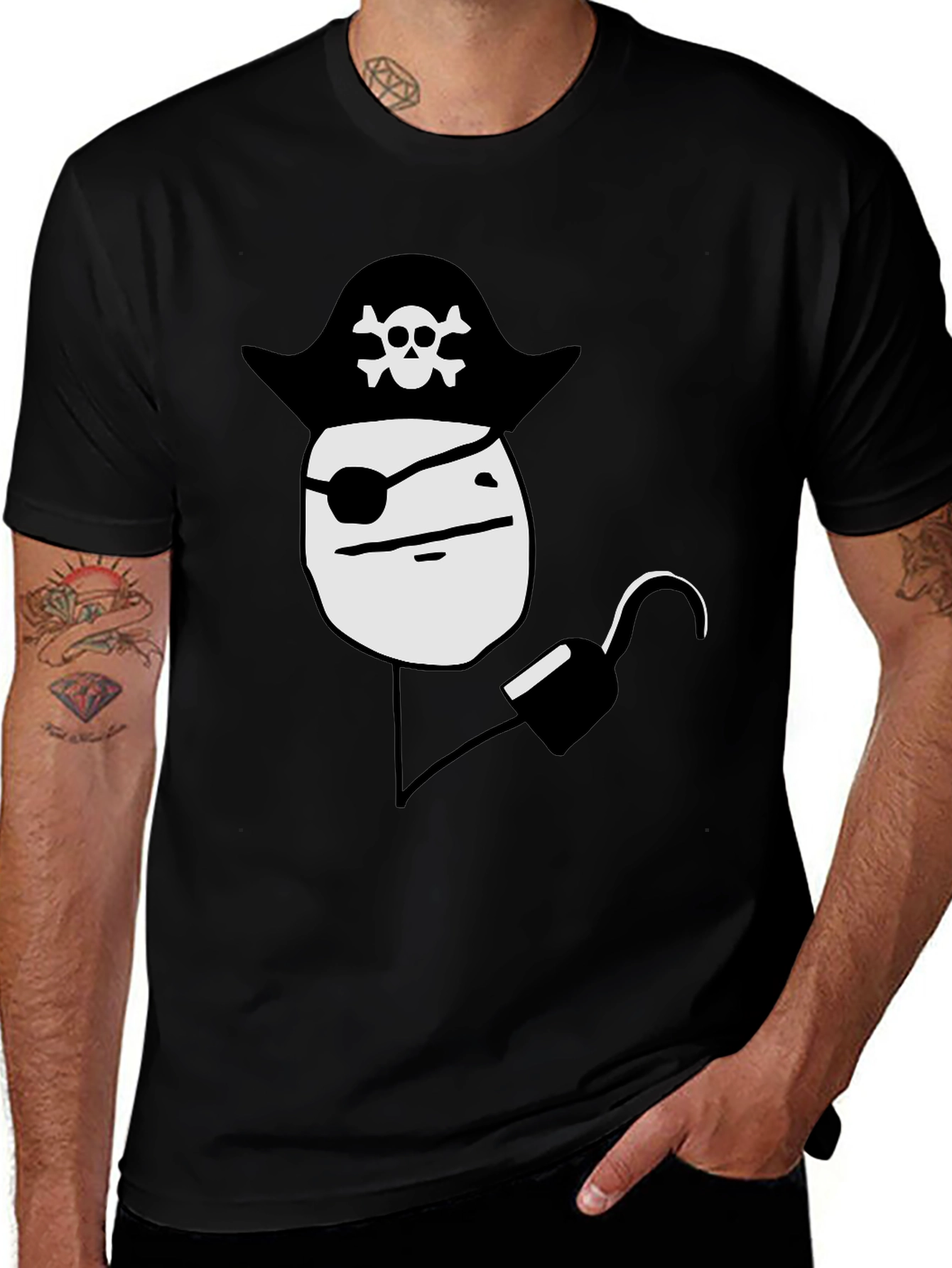 Pirate Meme Black T-Shirt