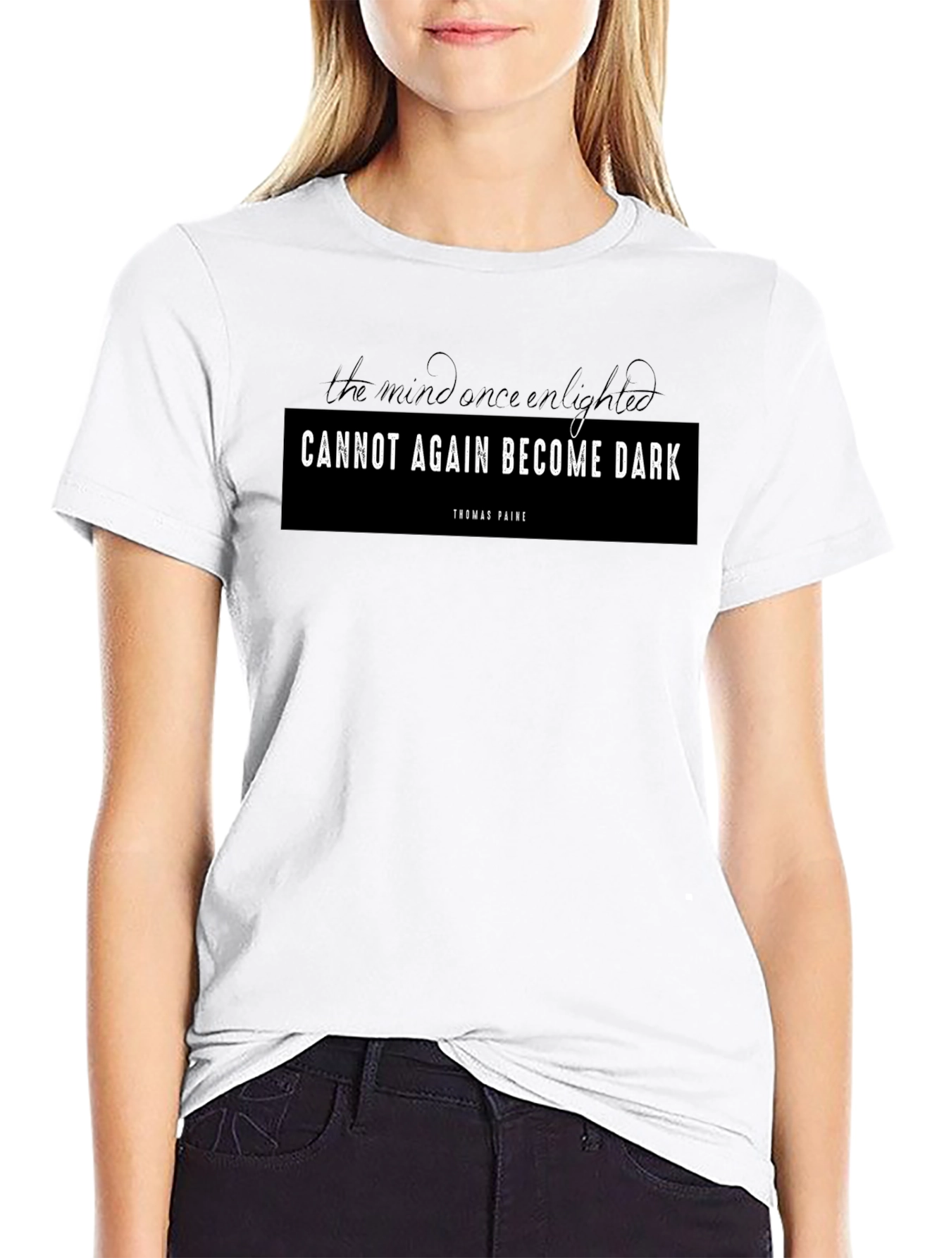Enlightened Mind Graphic Tee - Thomas Paine Quote T-Shirt
