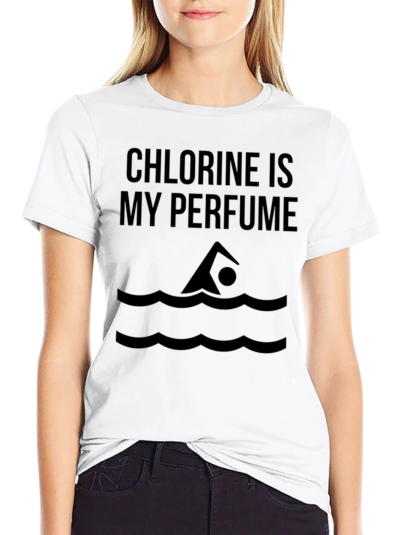 Chlorine is My Perfume Swimmer T-Shirt