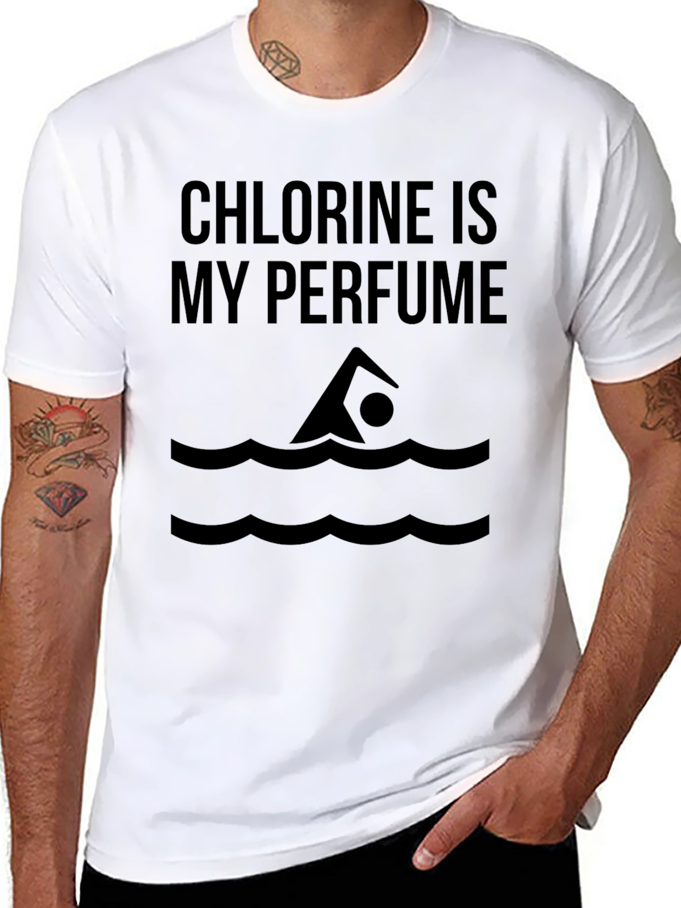 Chlorine is My Perfume Swimmer T-Shirt
