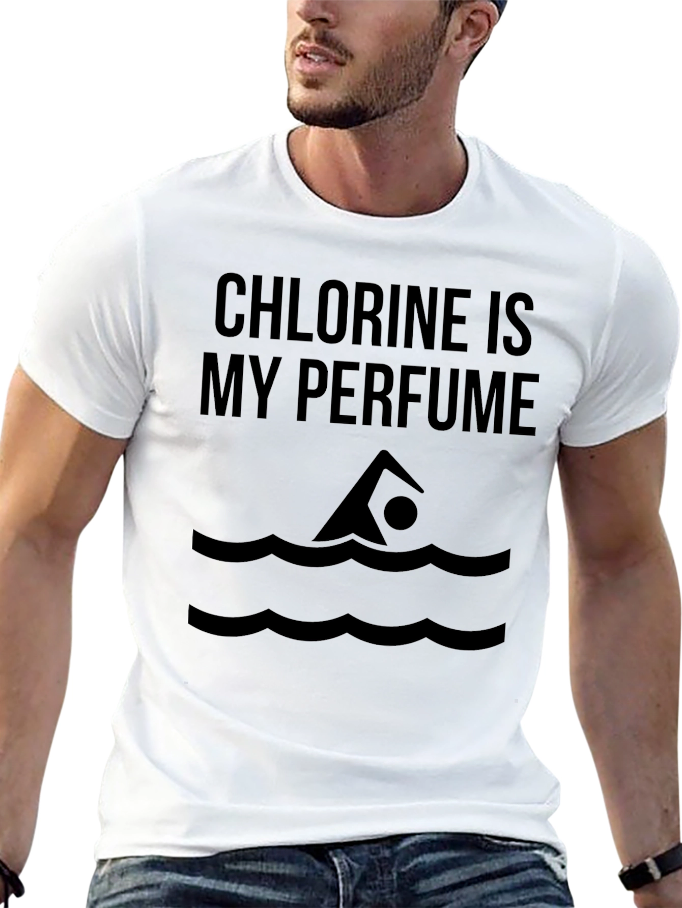 Chlorine is My Perfume Swimmer T-Shirt