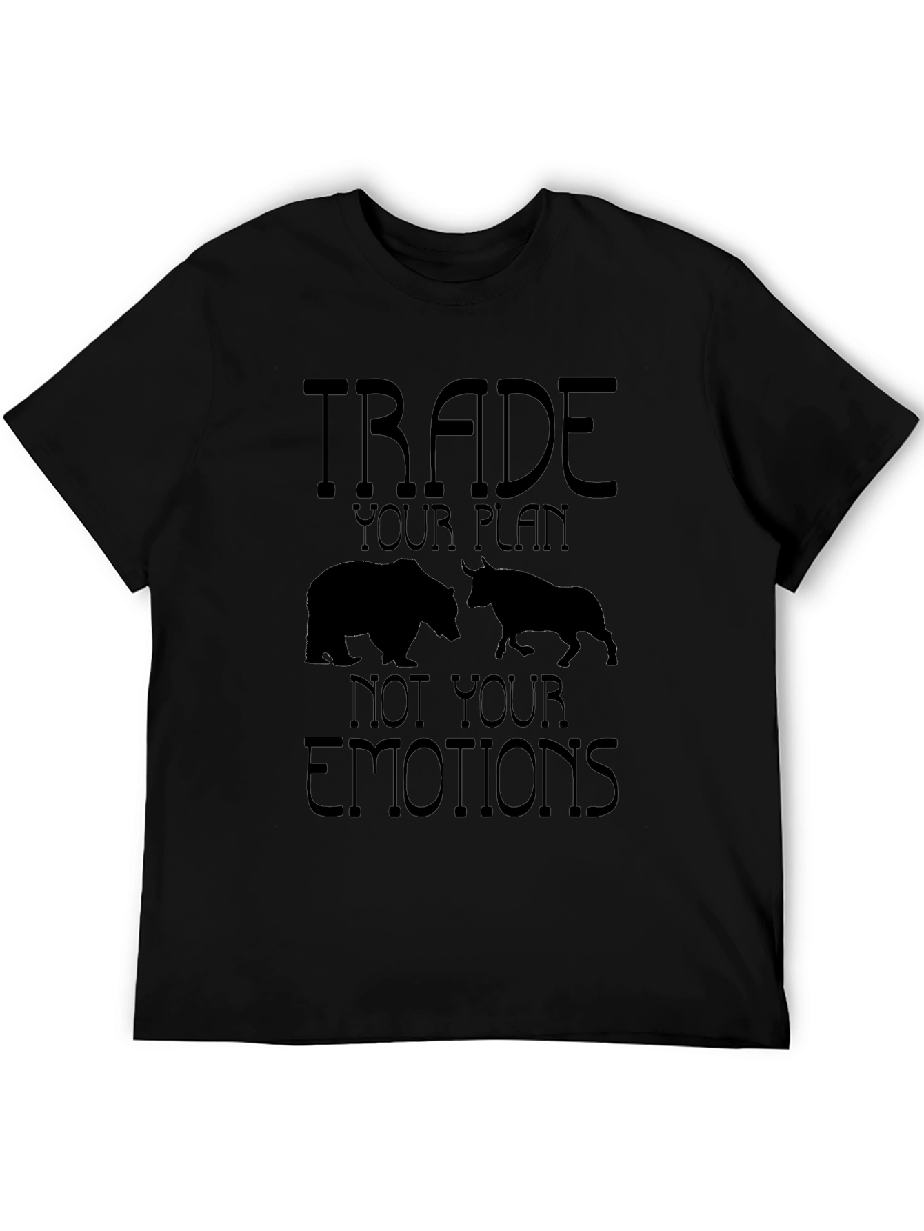 Trade Plan Bear Bull Black Tee
