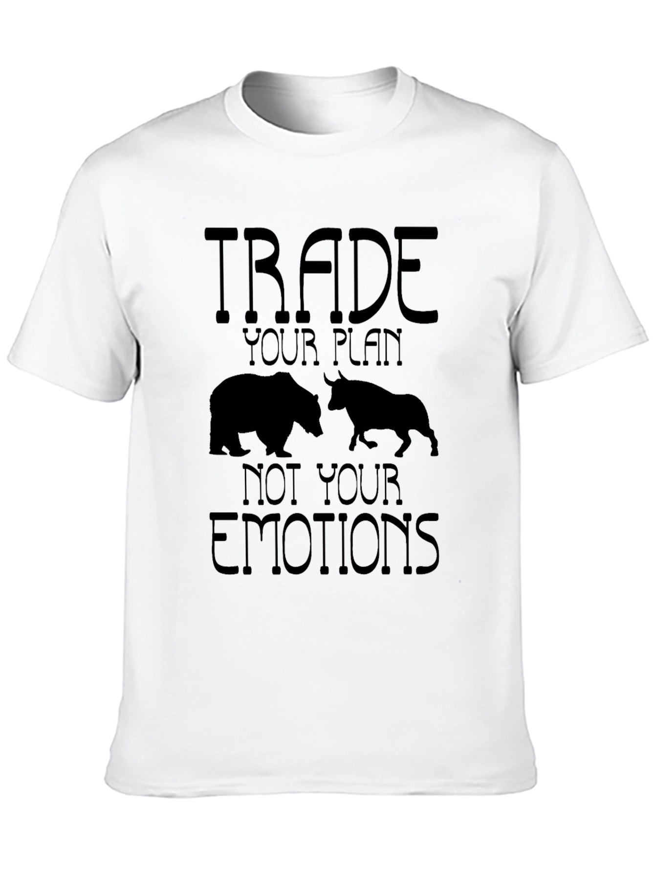 Trade Plan Bear Bull Black Tee