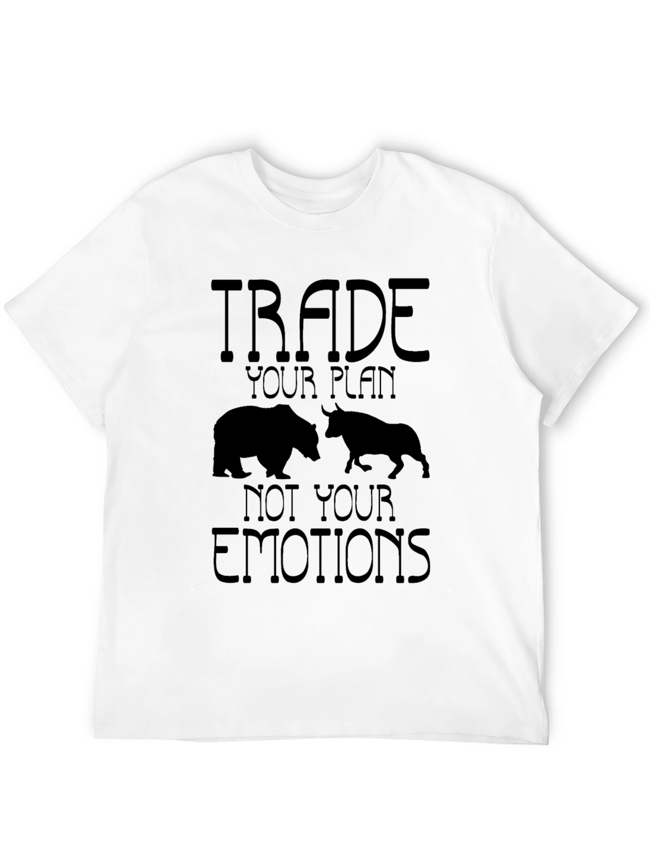 Trade Plan Bear Bull Black Tee